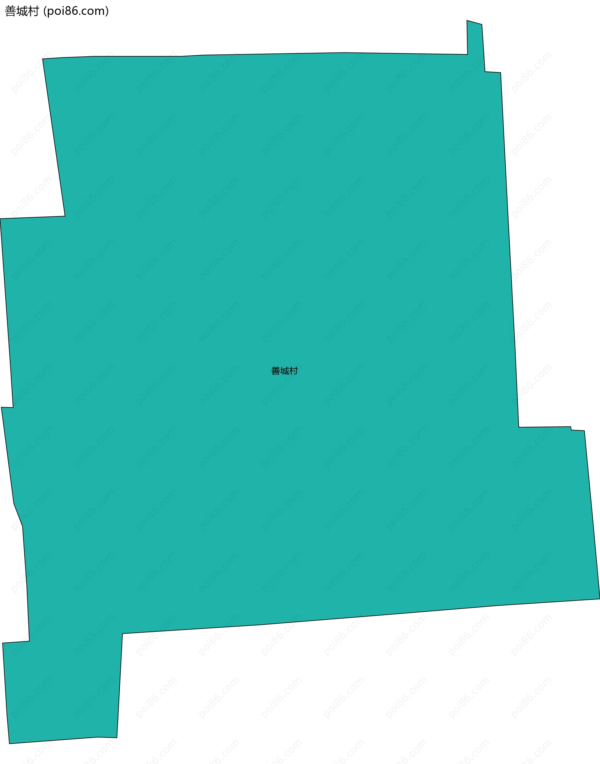 善城村边界地图