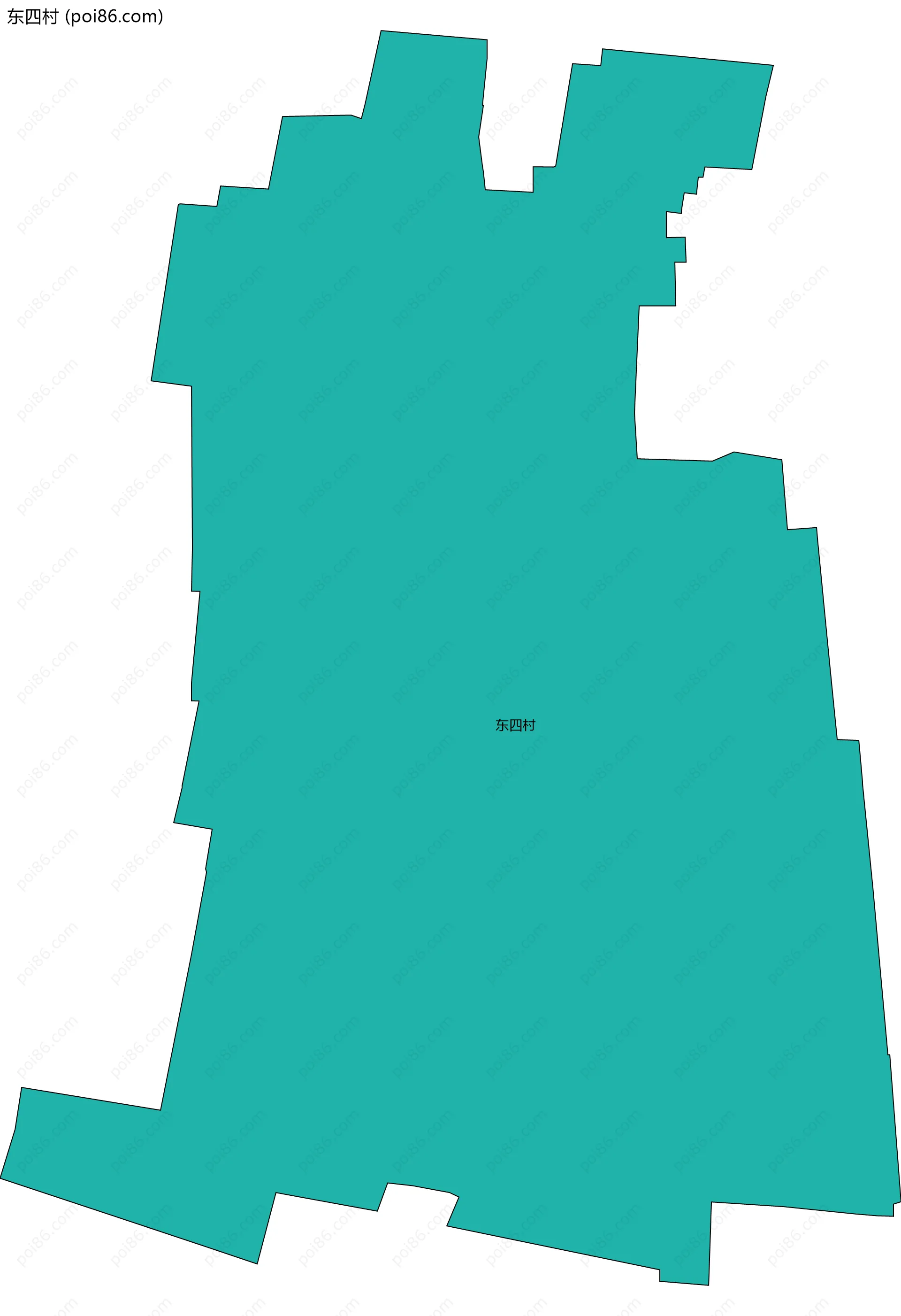 东四村边界地图