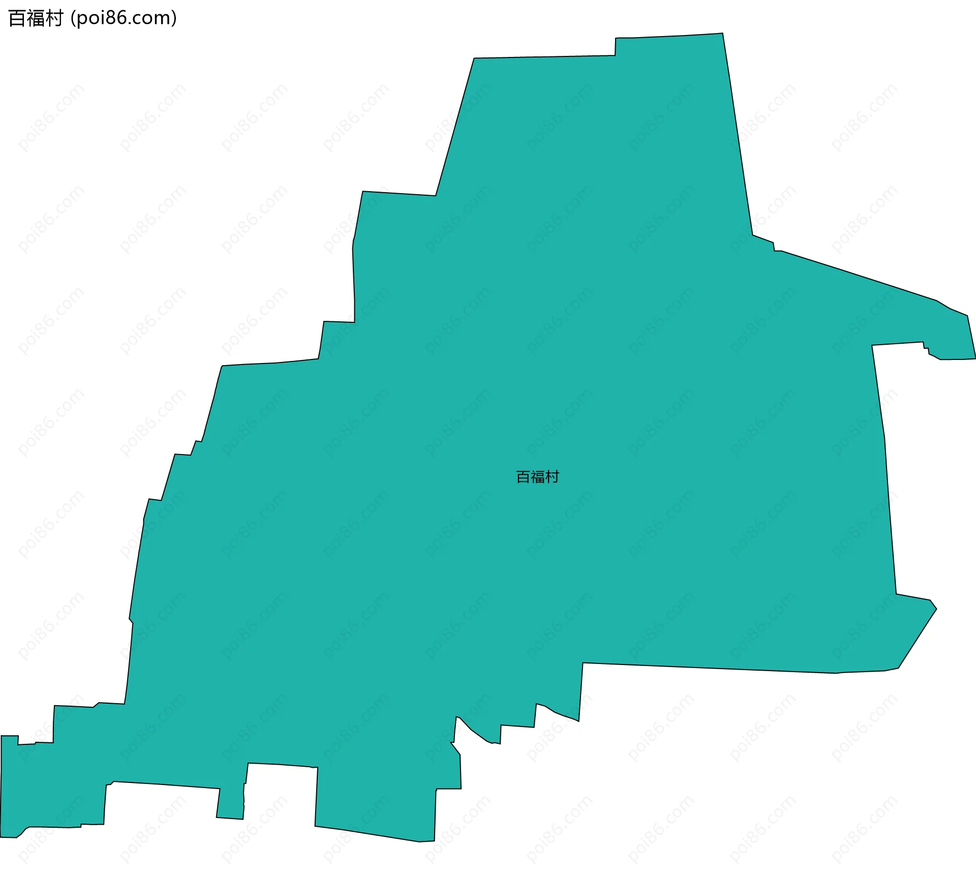 百福村边界地图