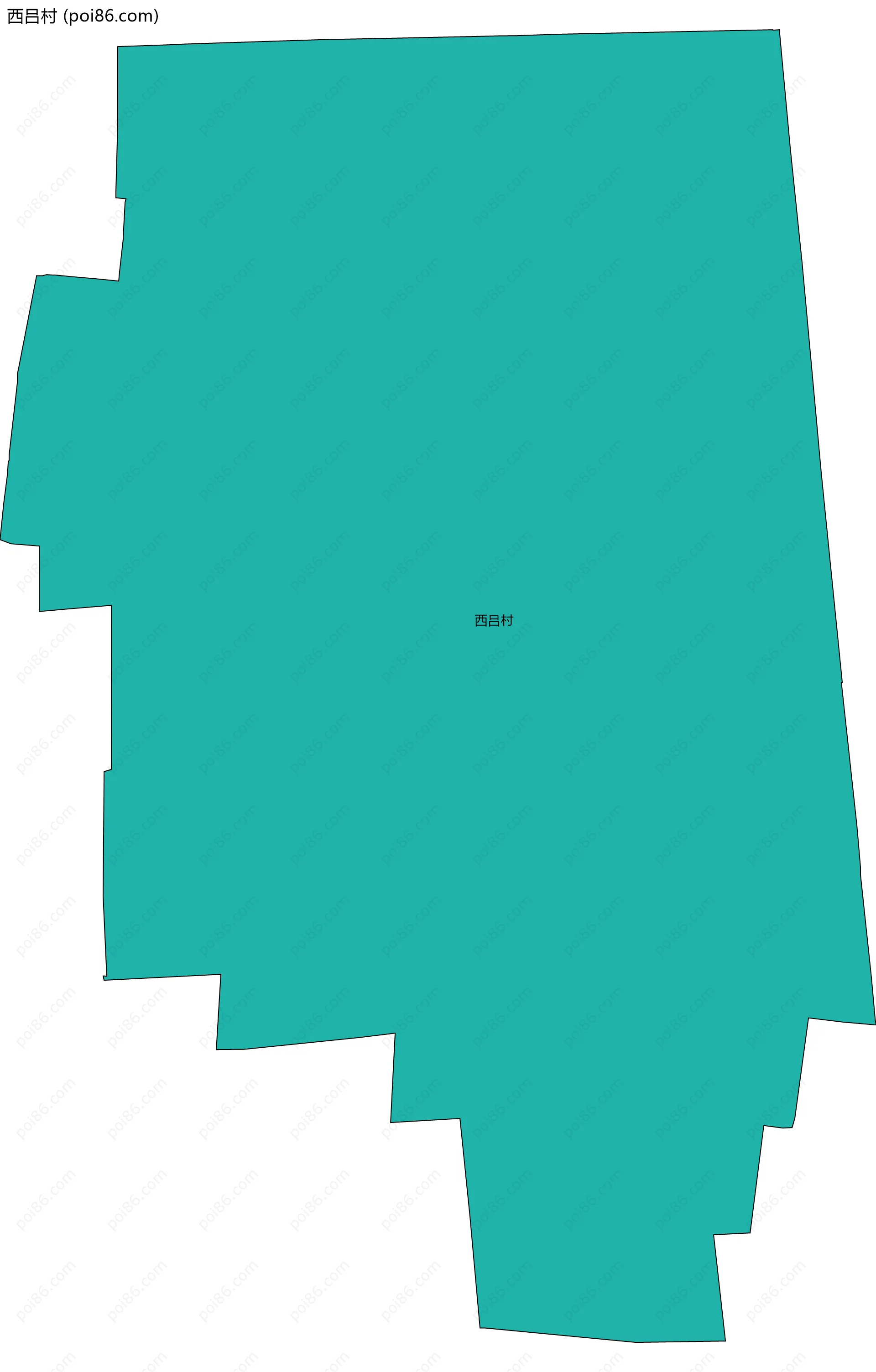 西吕村边界地图