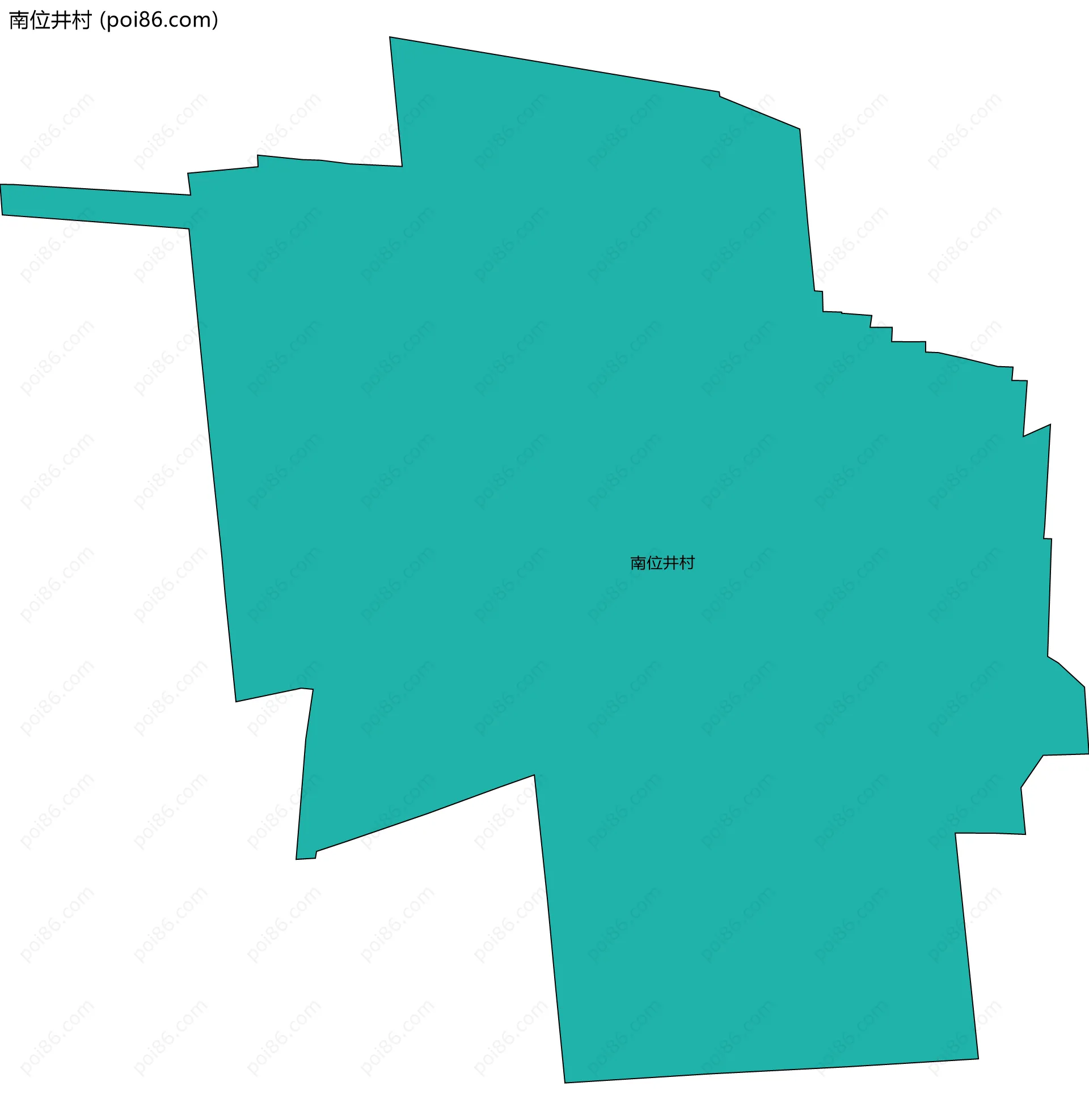 南位井村边界地图