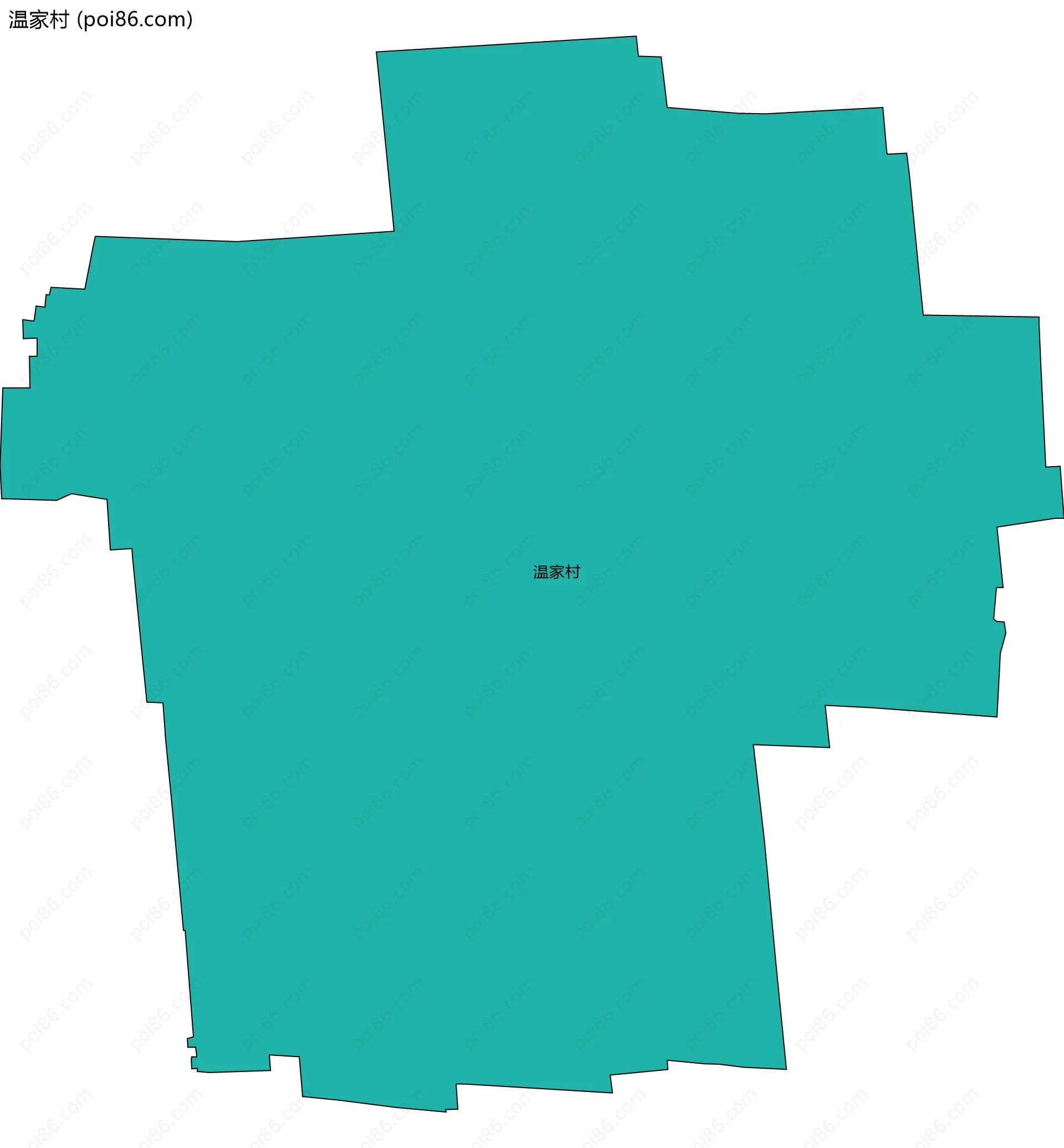 温家村边界地图
