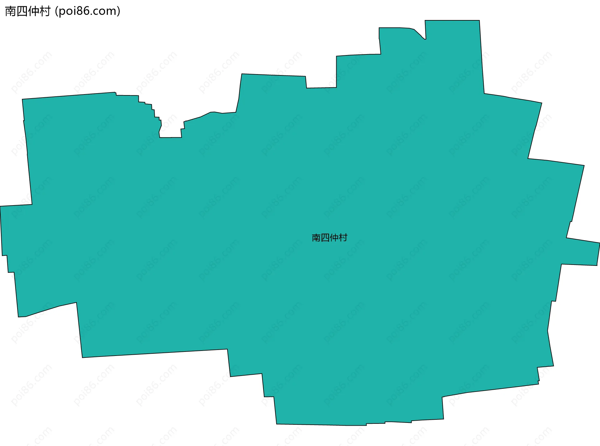 南四仲村边界地图