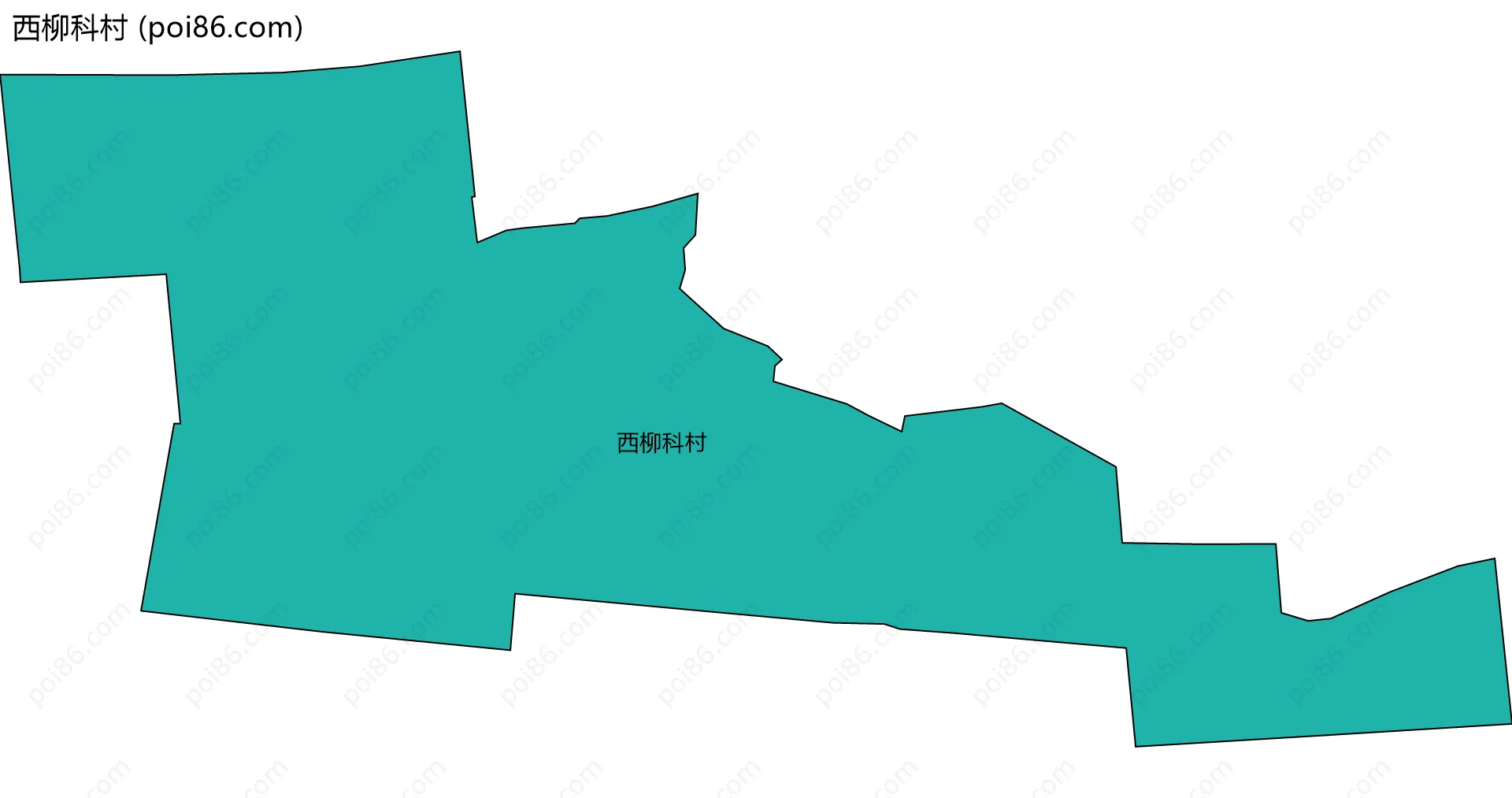 西柳科村边界地图