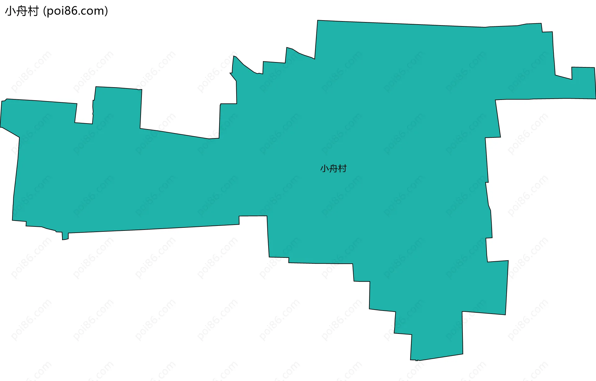 小舟村边界地图