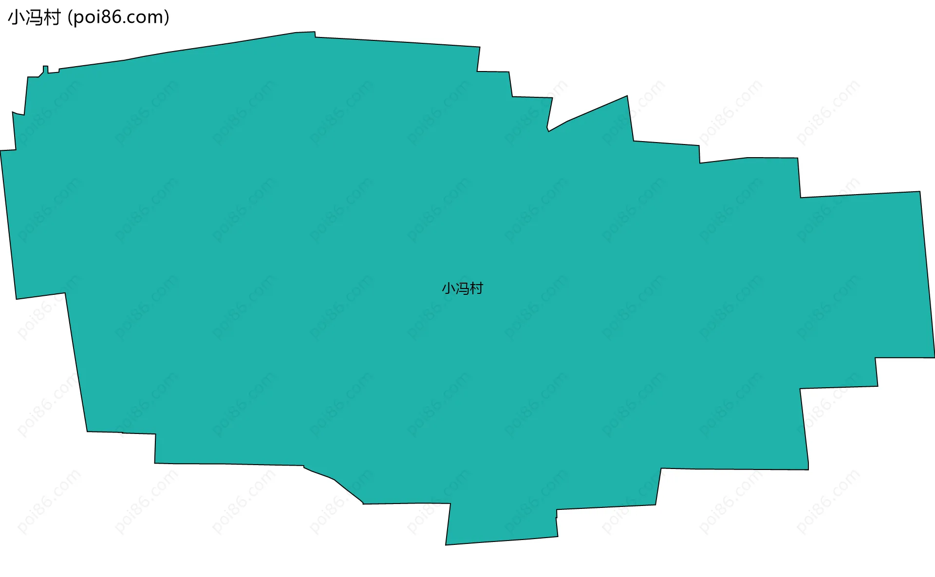 小冯村边界地图