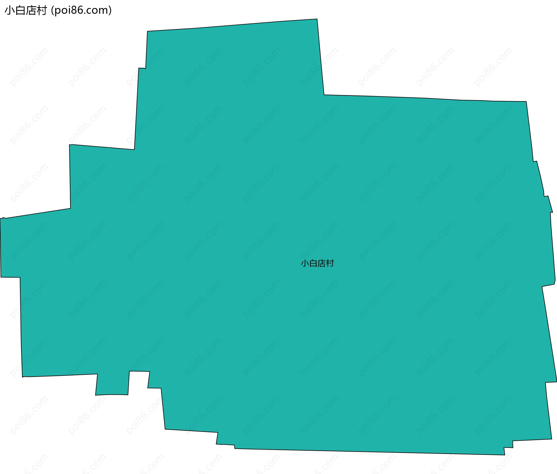 小白店村边界地图