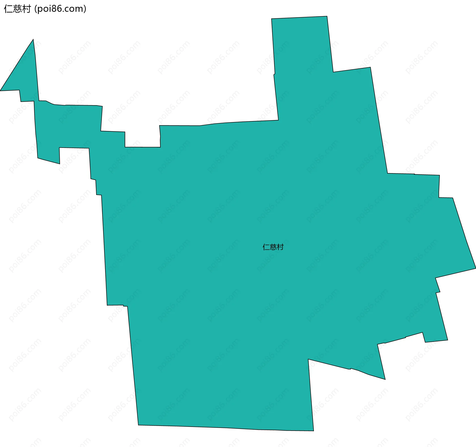仁慈村边界地图