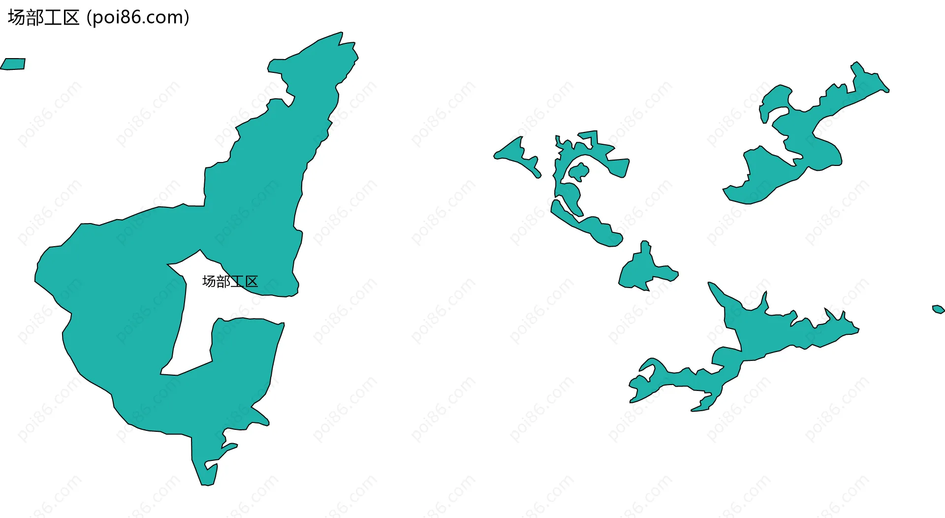 场部工区边界地图