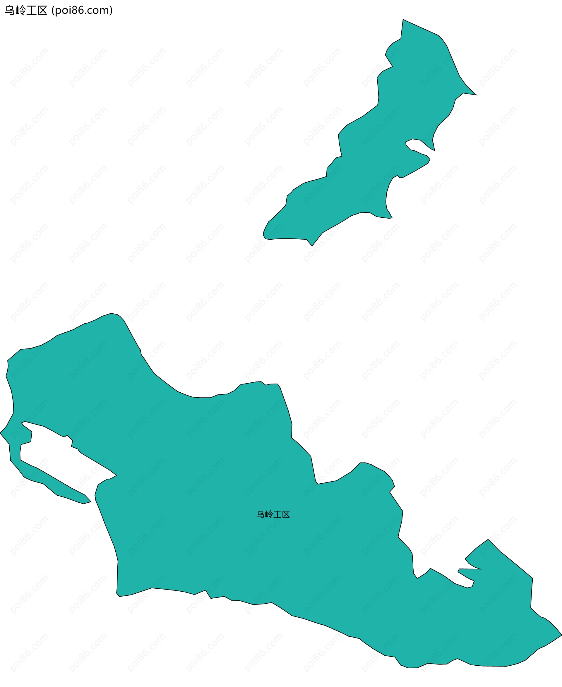 乌岭工区边界地图