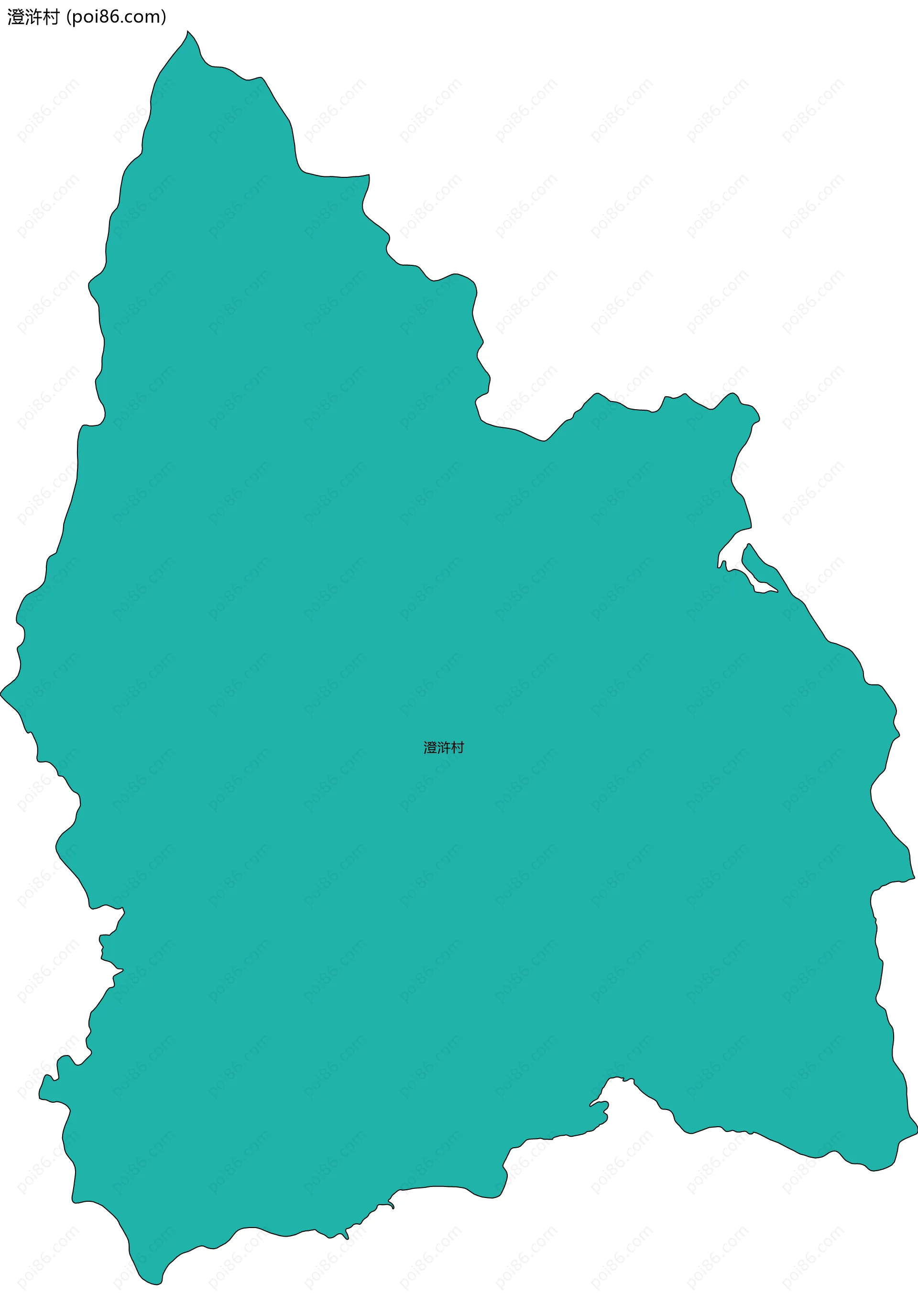 澄浒村边界地图