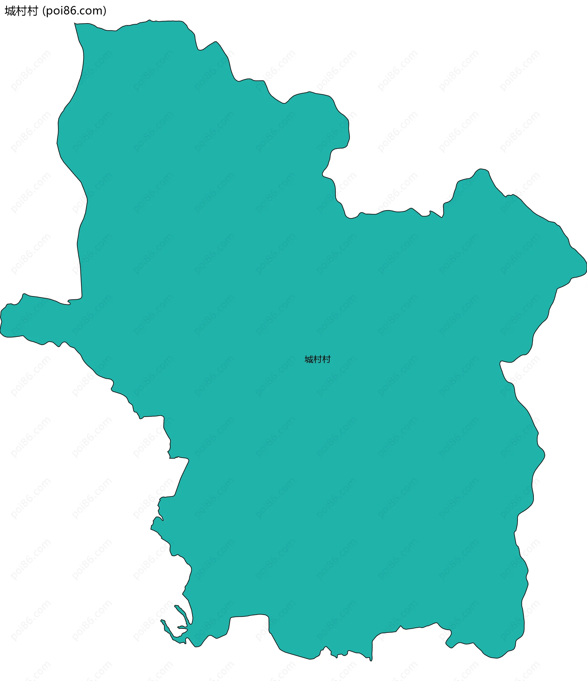 城村村边界地图