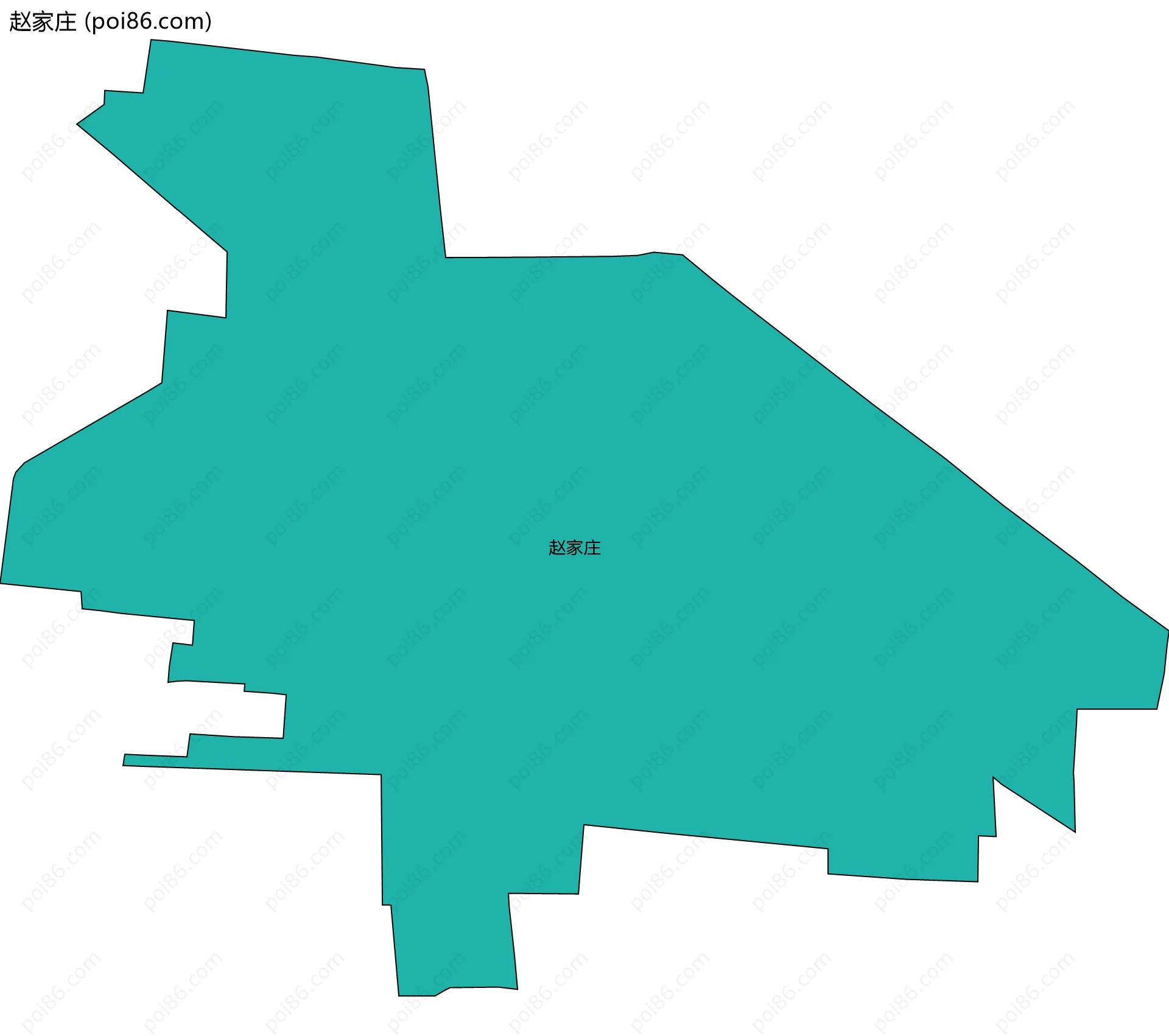 赵家庄边界地图
