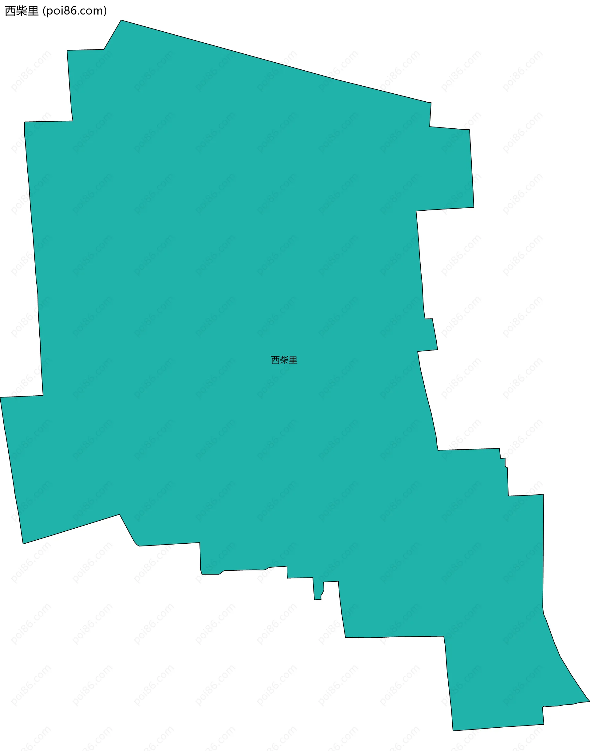 西柴里边界地图