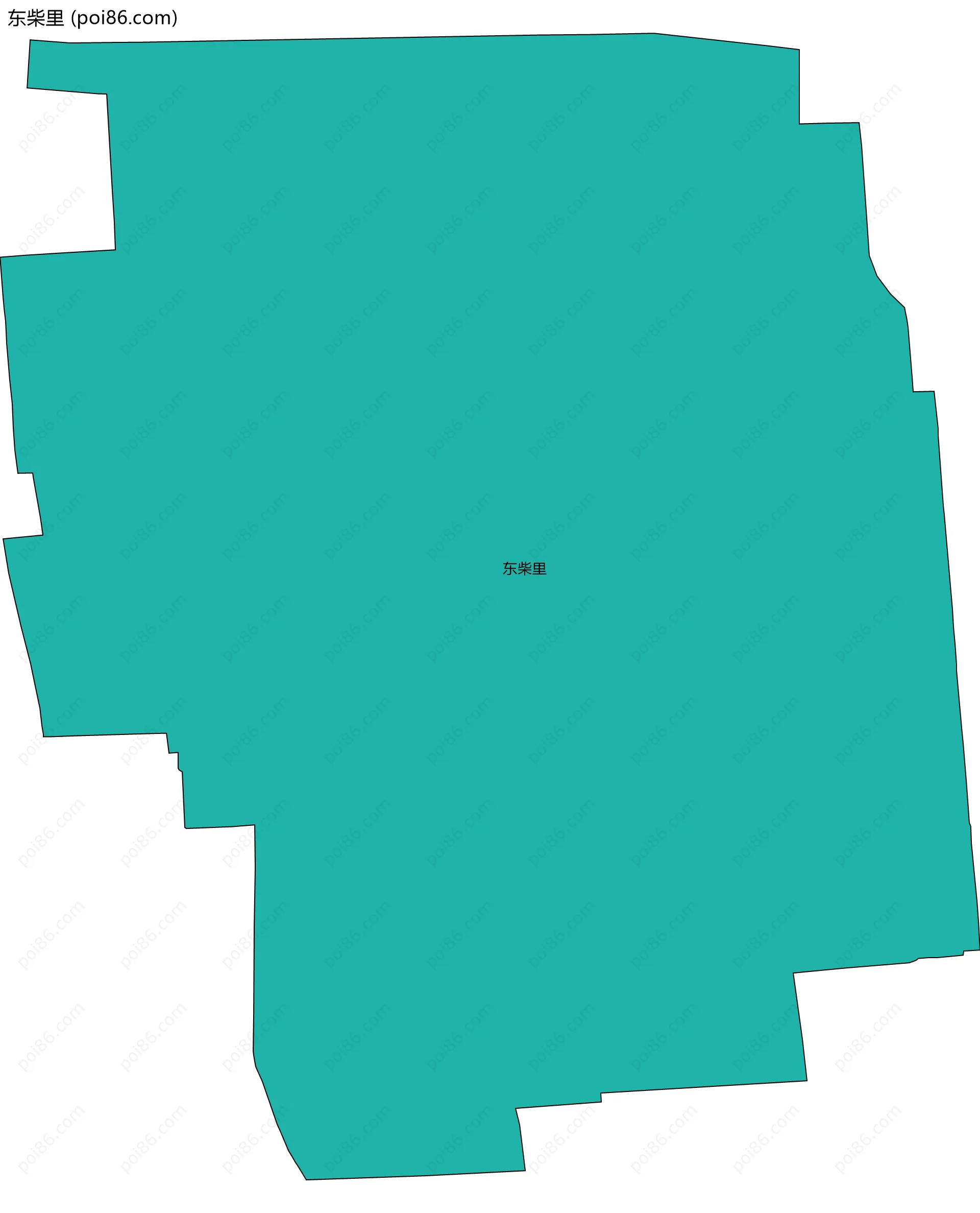 东柴里边界地图