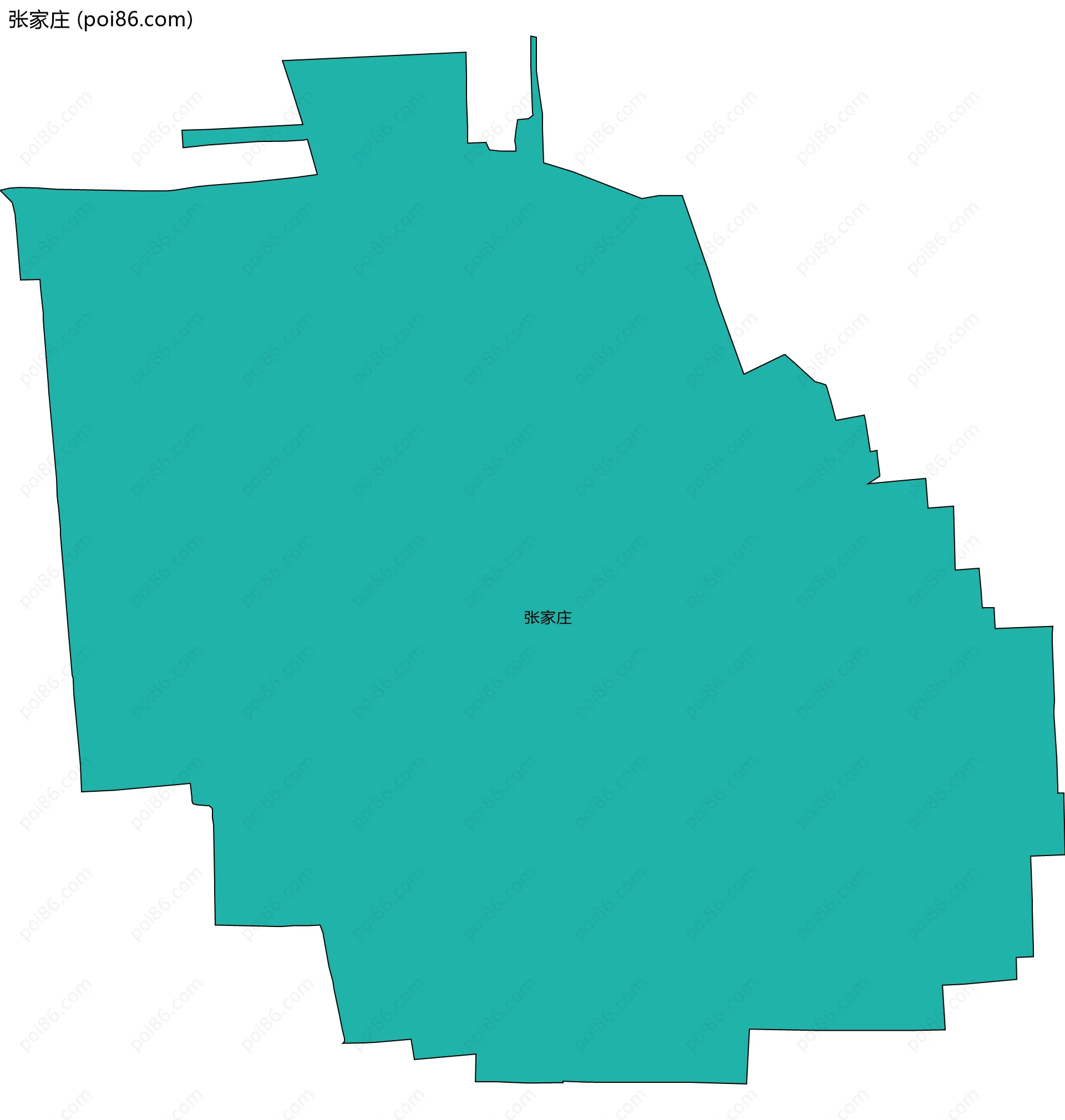 张家庄边界地图