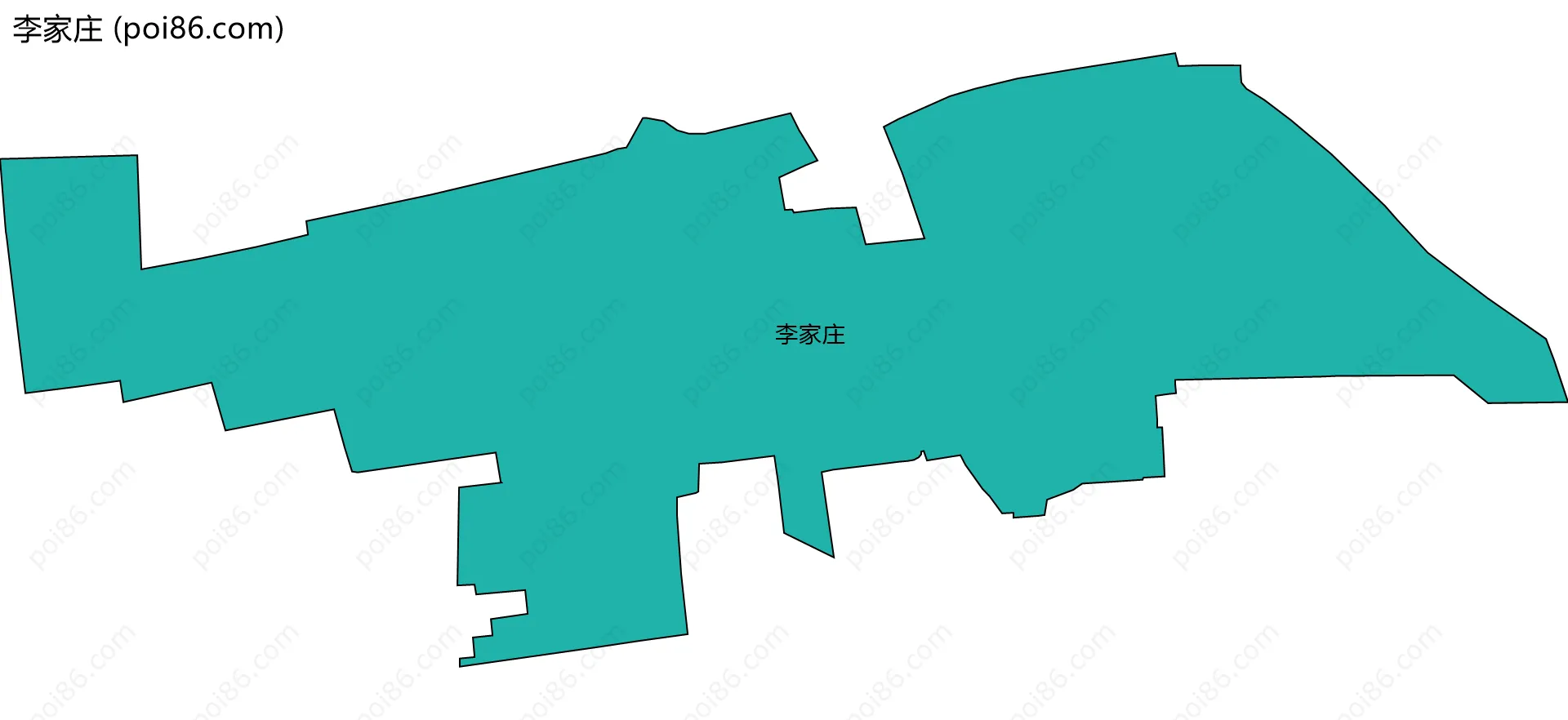 李家庄边界地图