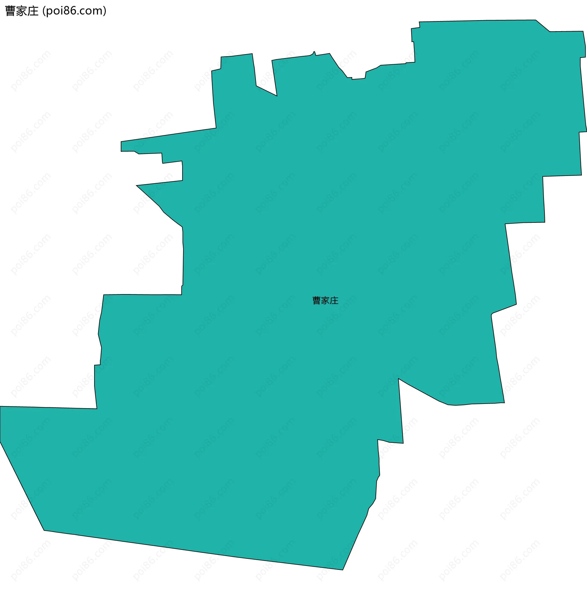 曹家庄边界地图