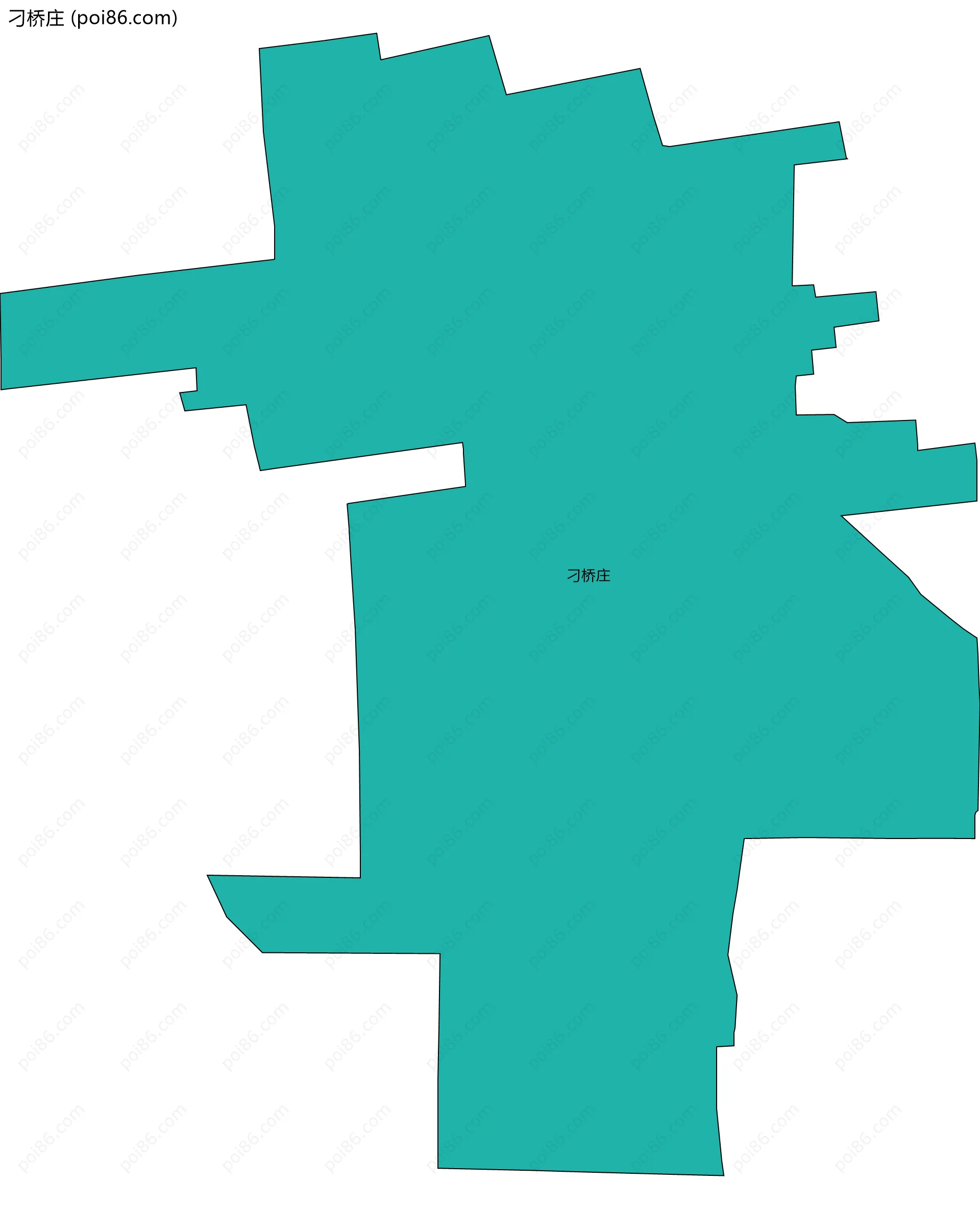 刁桥庄边界地图