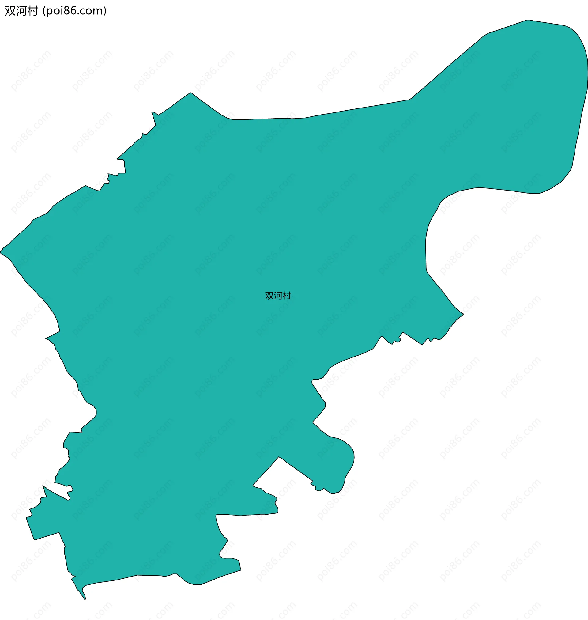 双河村边界地图