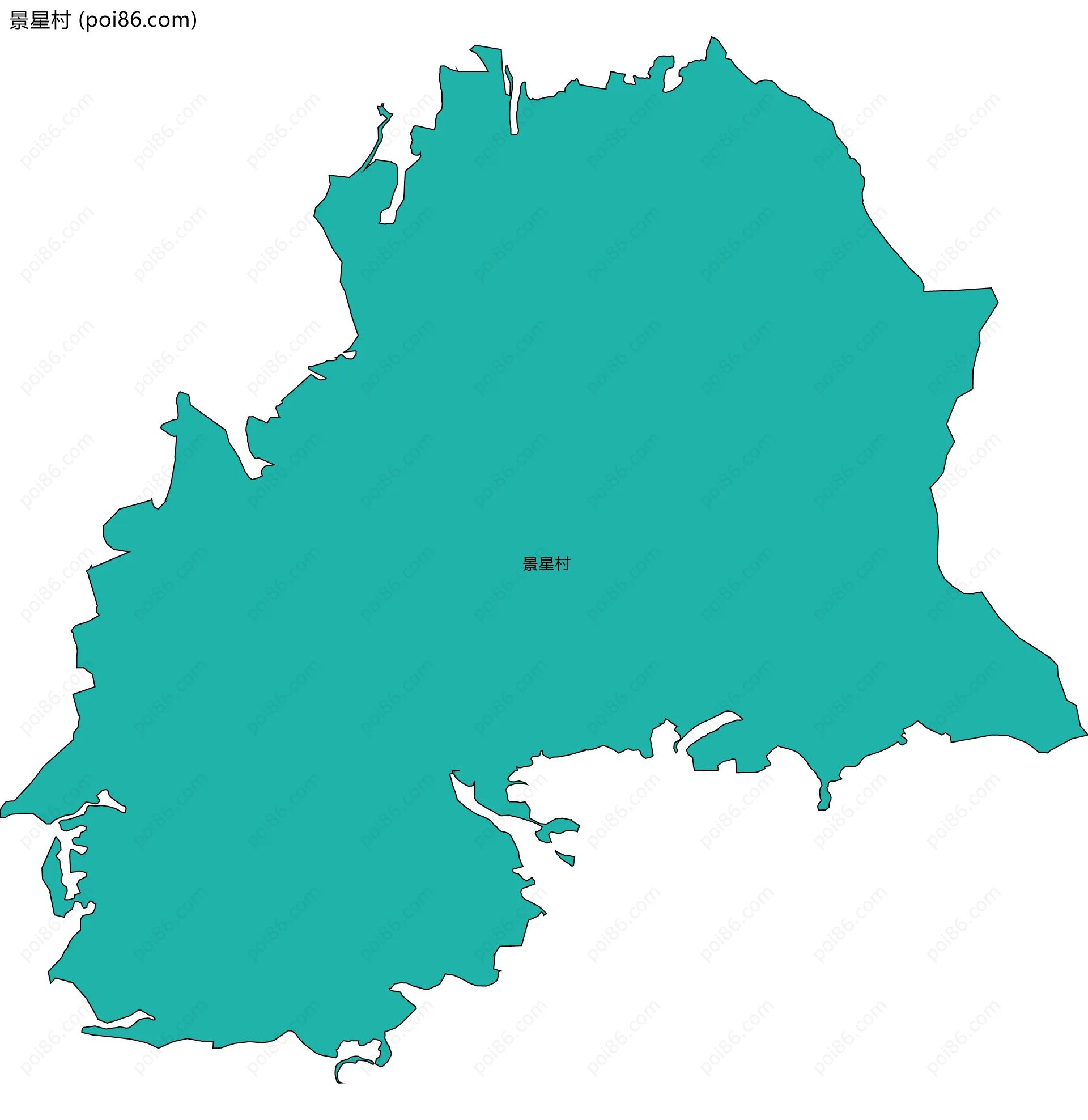 景星村边界地图