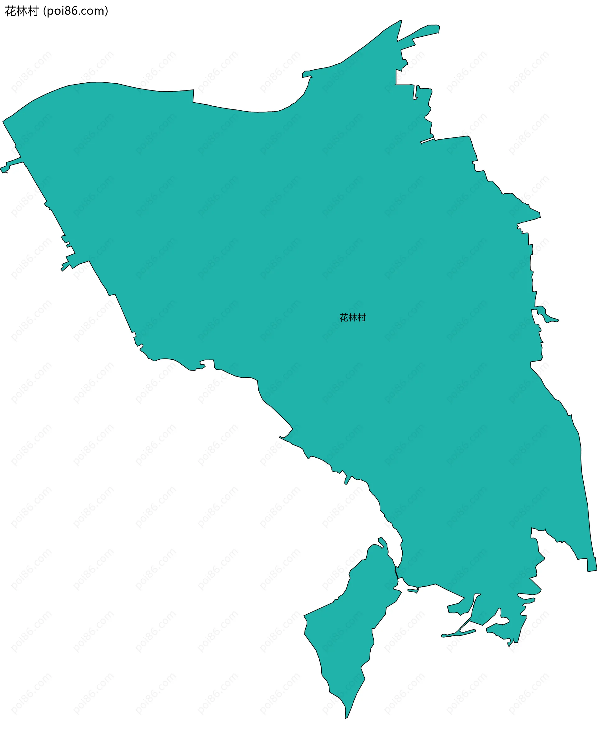 花林村边界地图