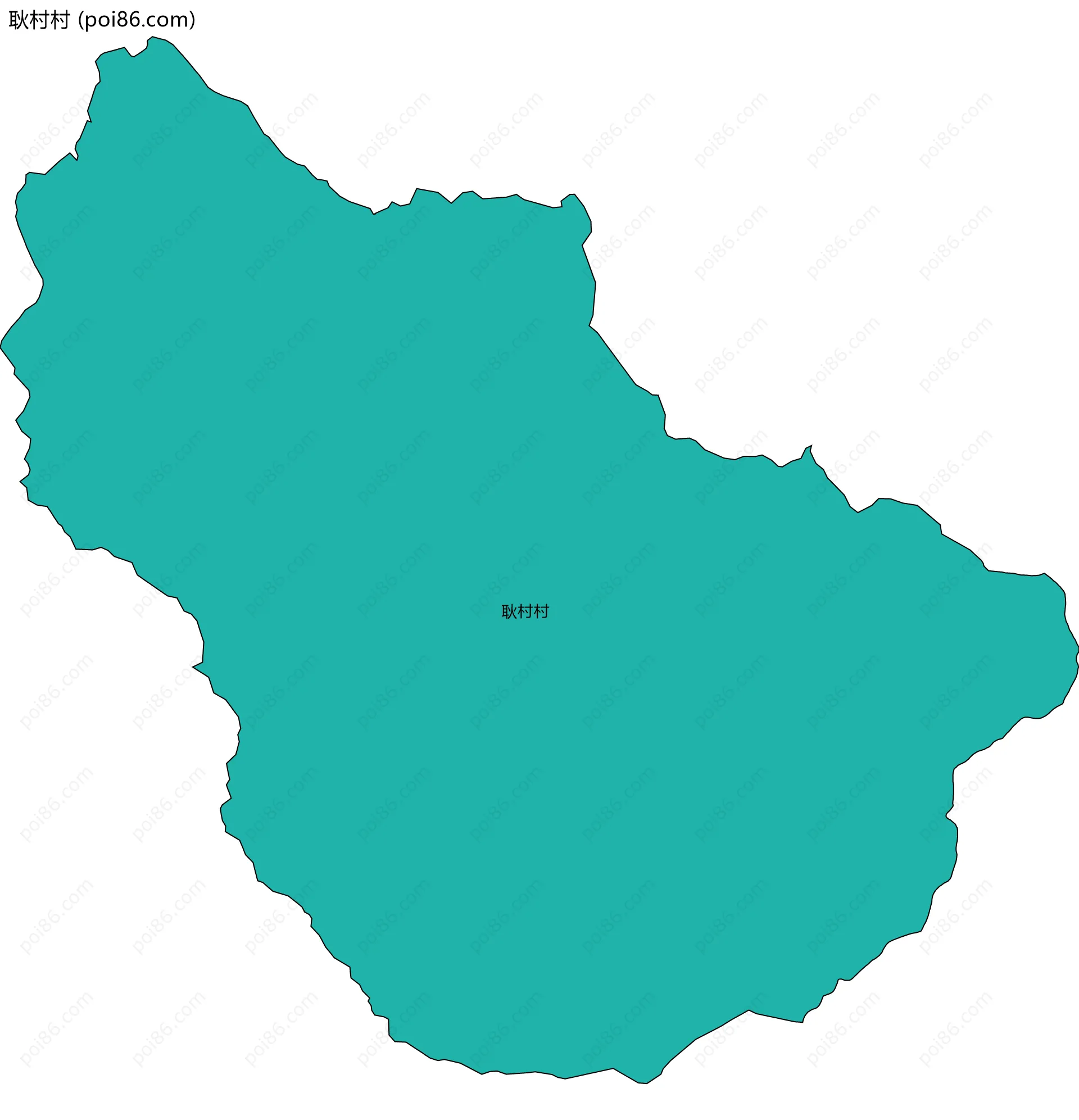 耿村村边界地图