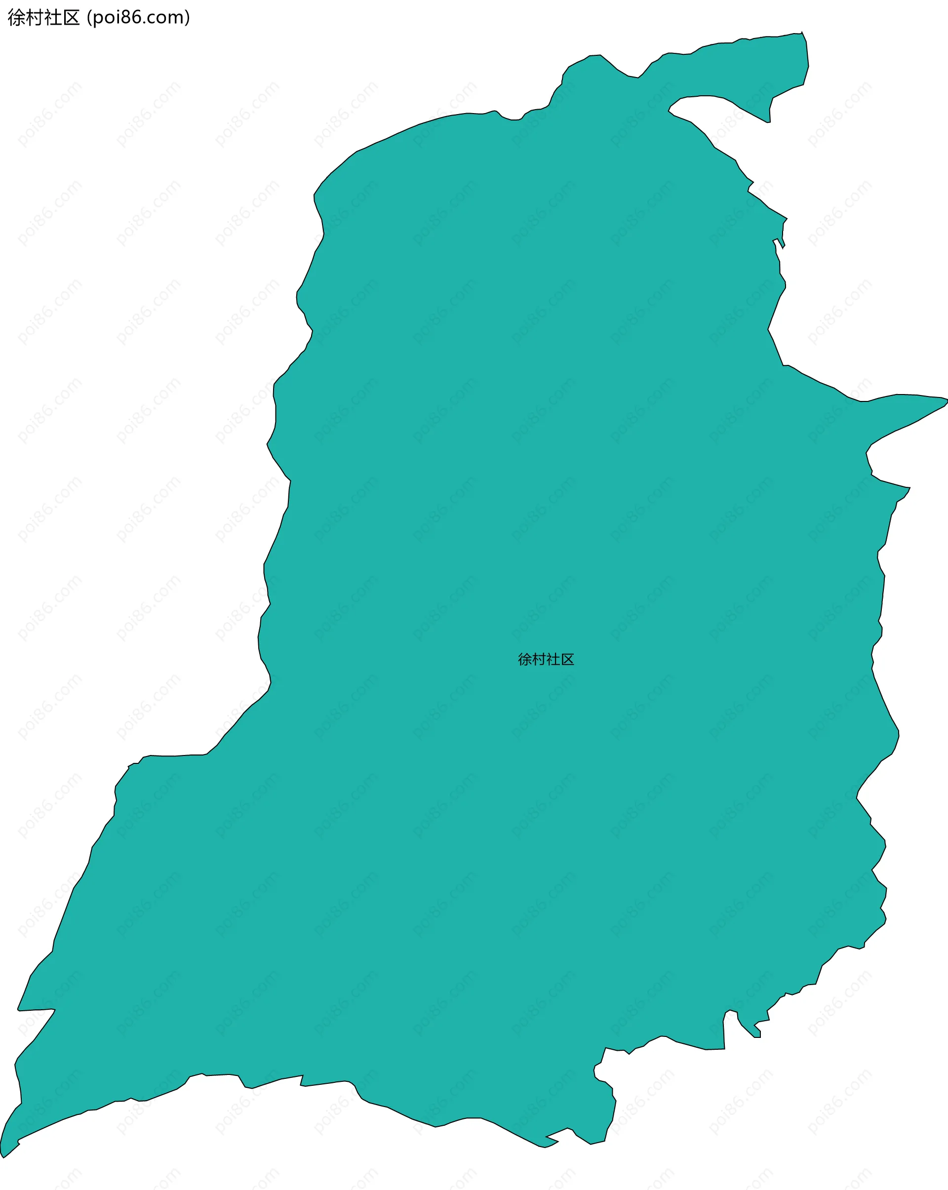 徐村社区边界地图