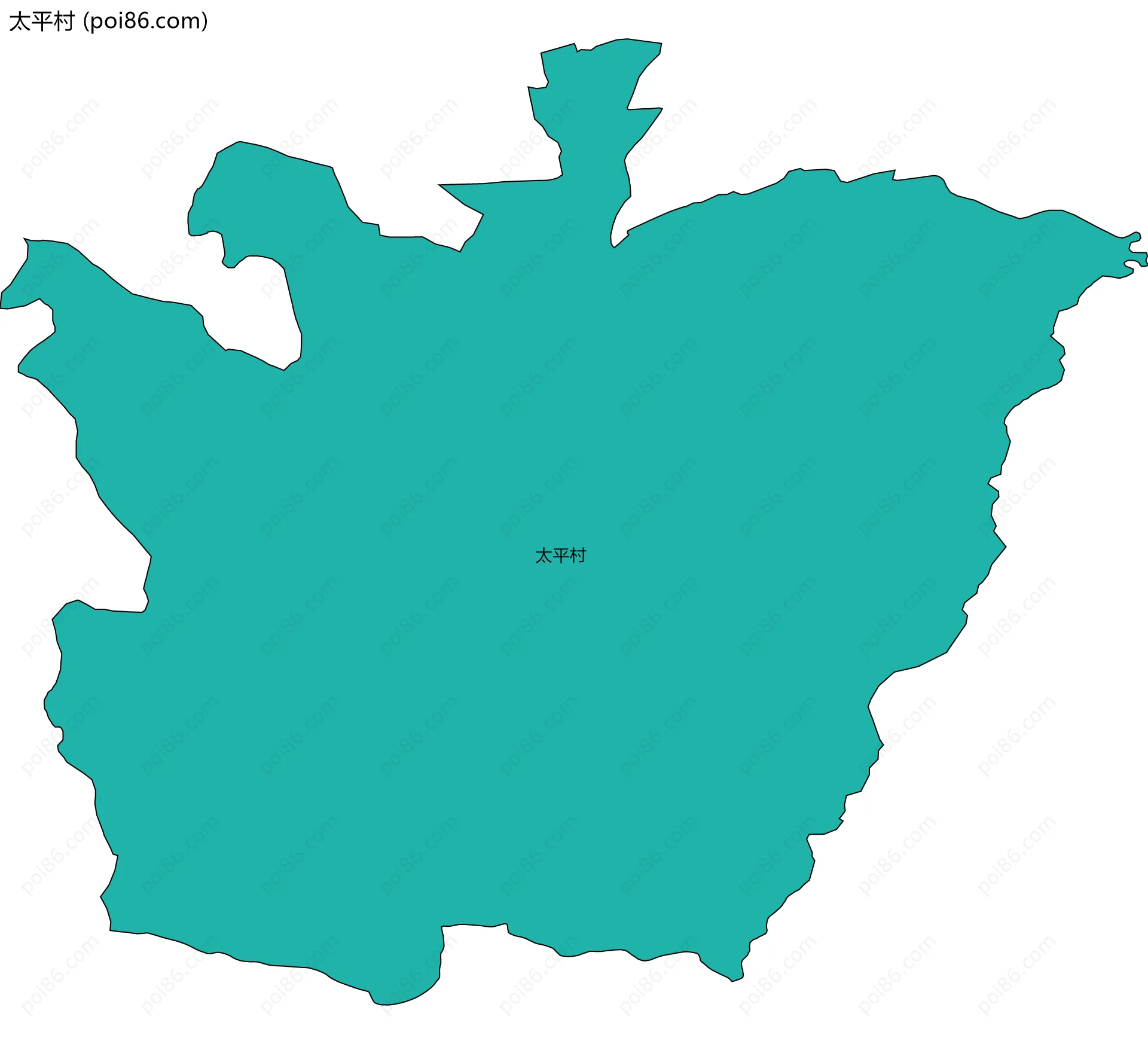 太平村边界地图