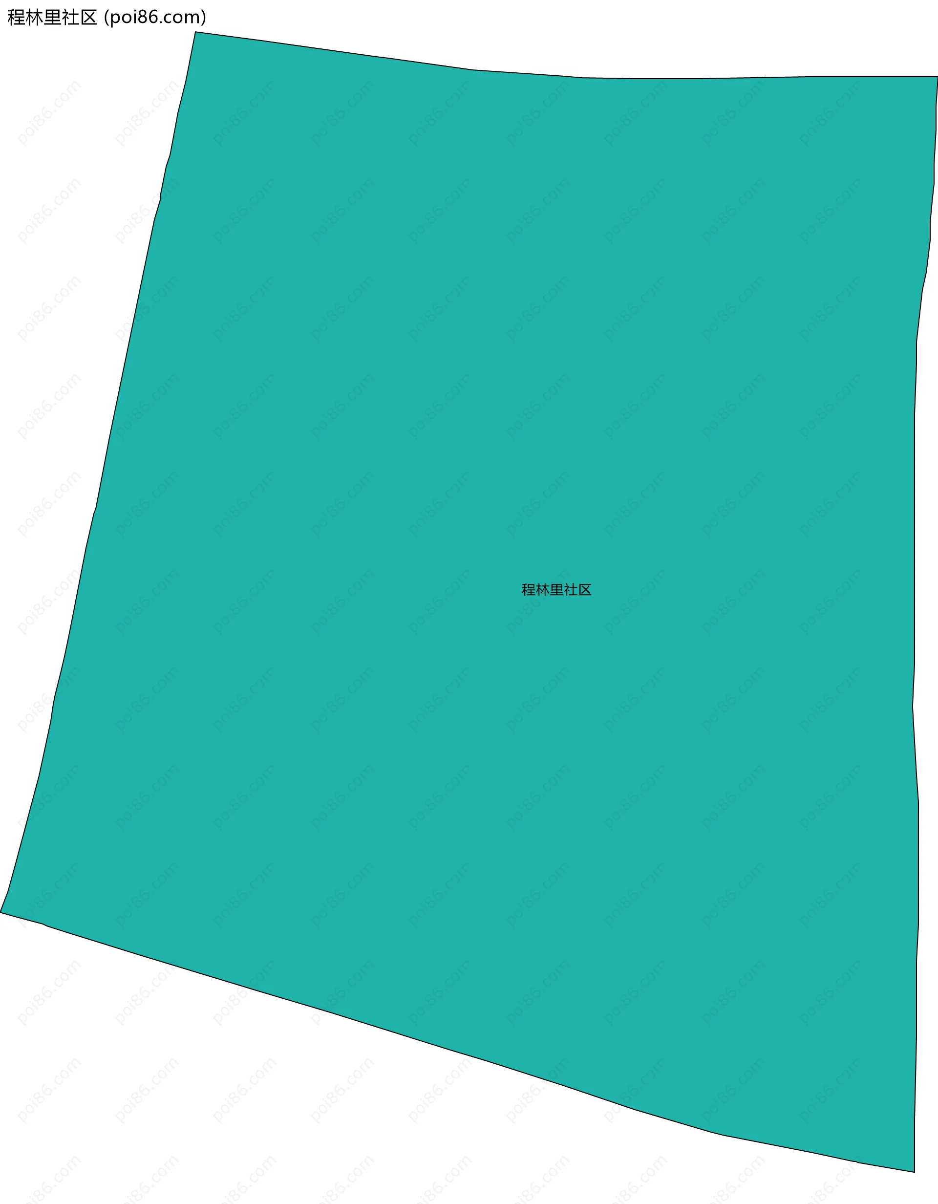 程林里社区边界地图