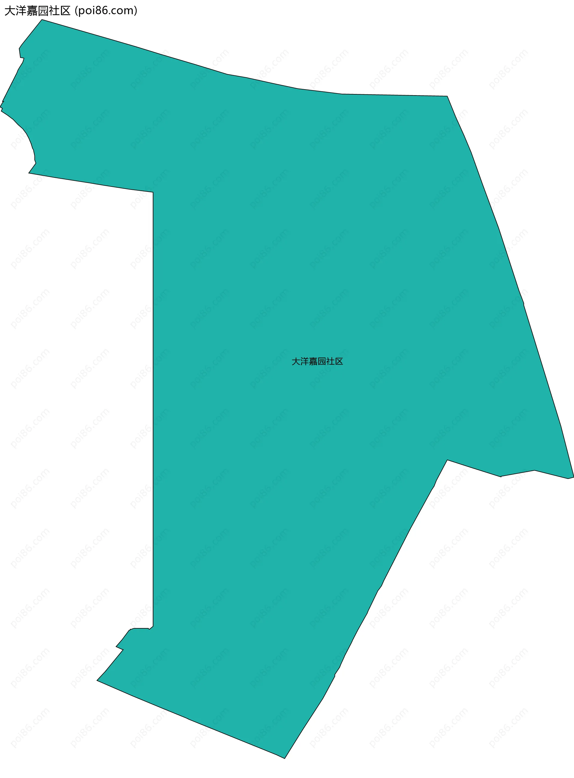大洋嘉园社区边界地图