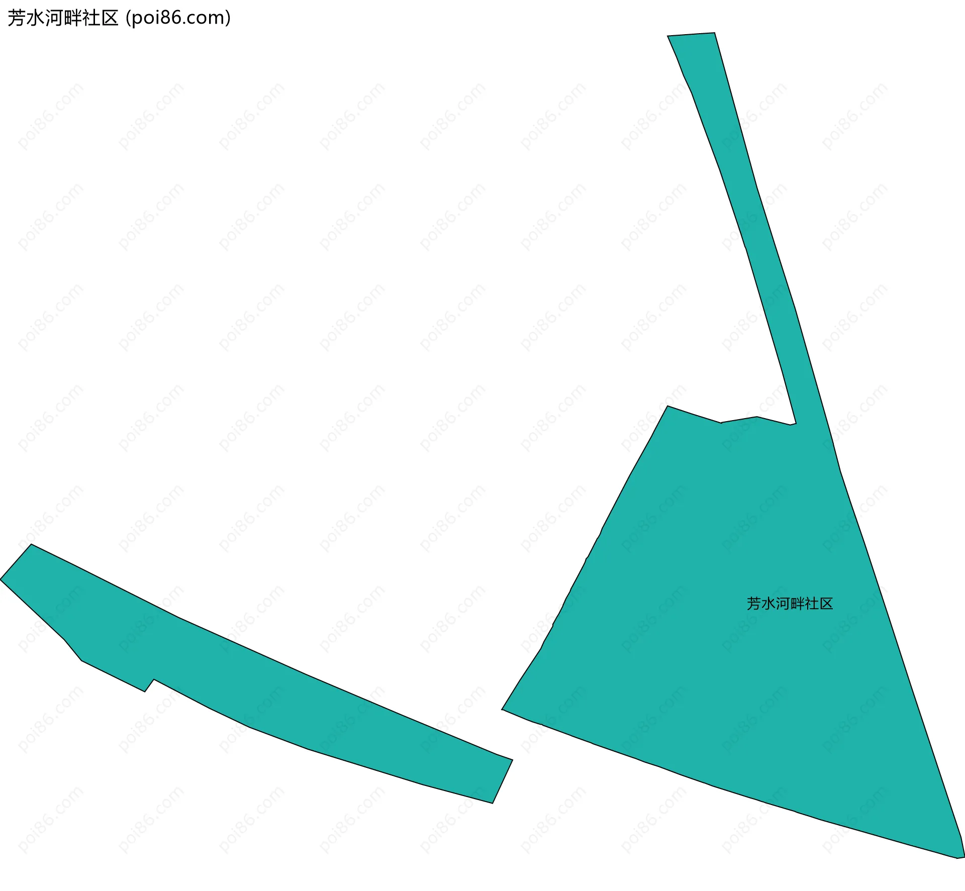 芳水河畔社区边界地图