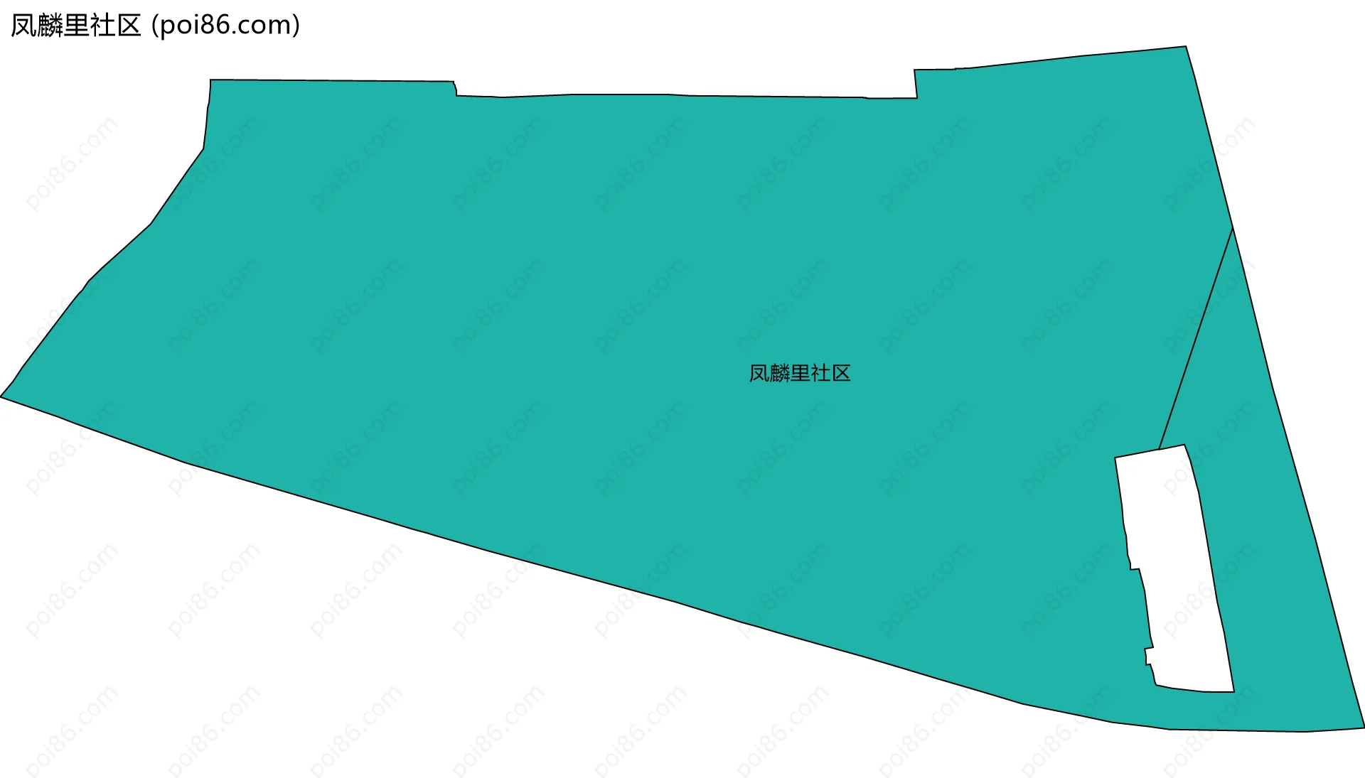凤麟里社区边界地图