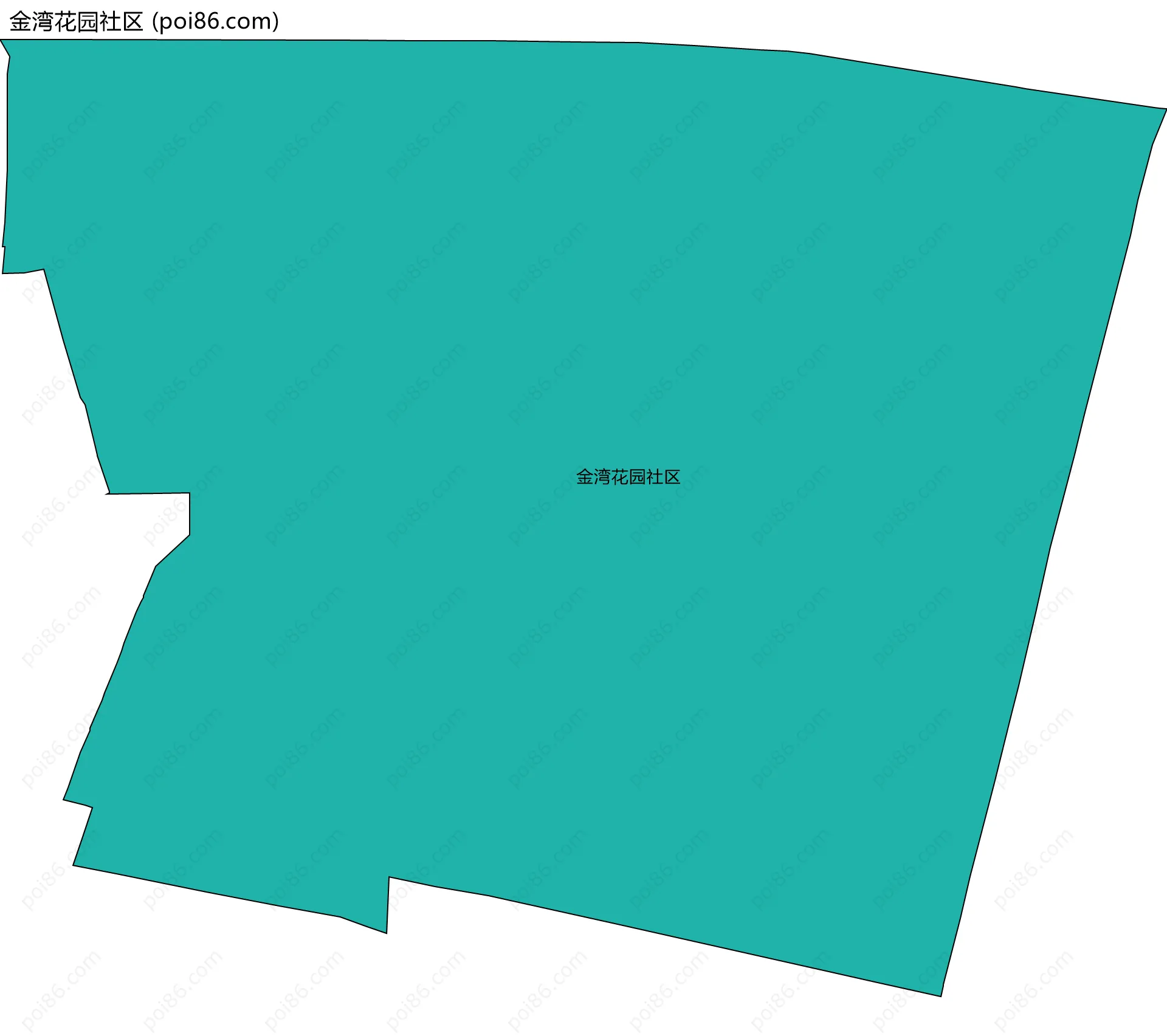 金湾花园社区边界地图