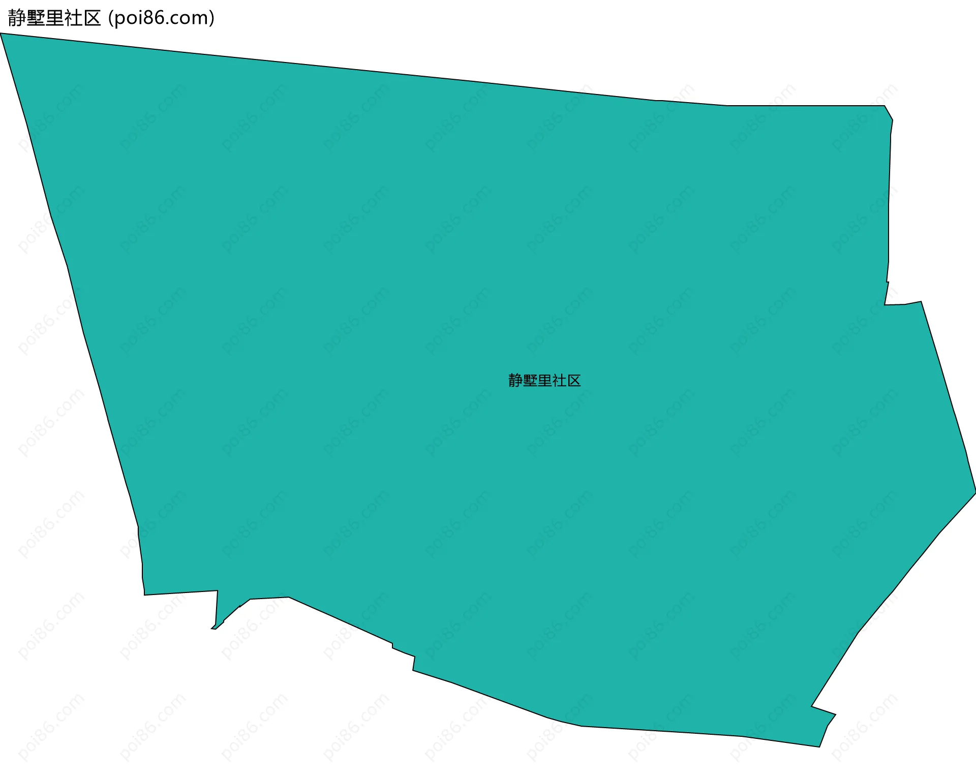 静墅里社区边界地图