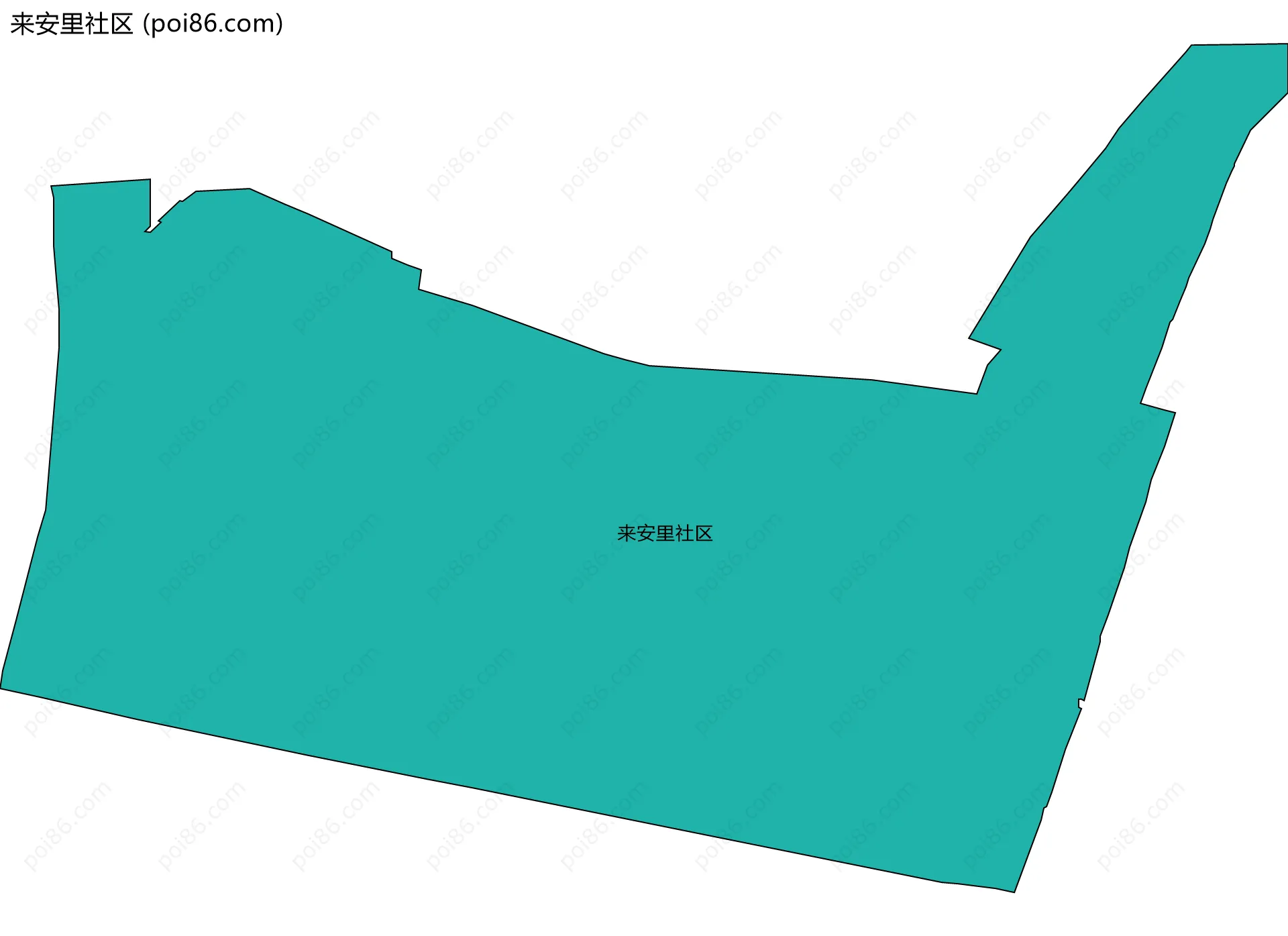 来安里社区边界地图