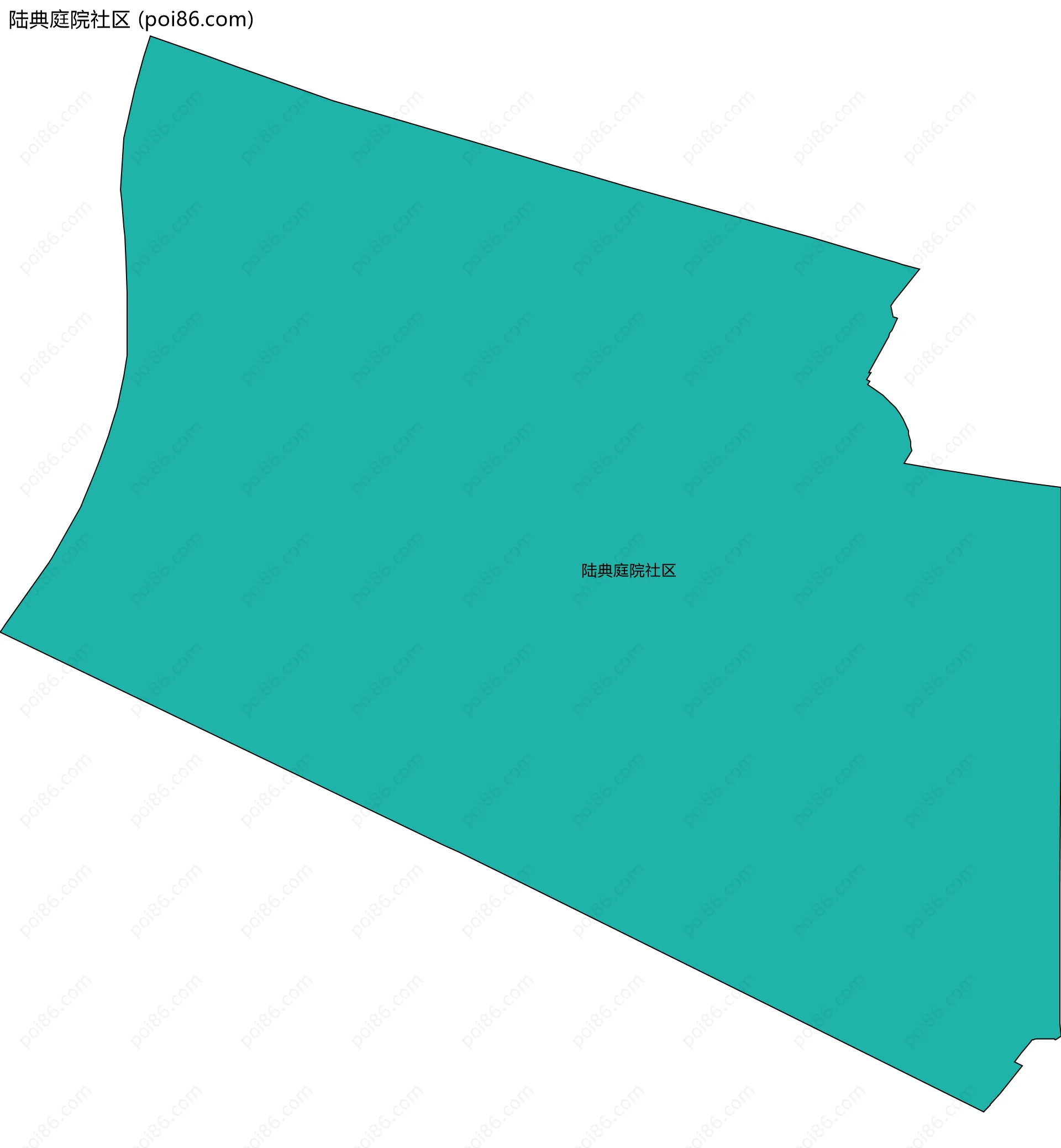 陆典庭院社区边界地图
