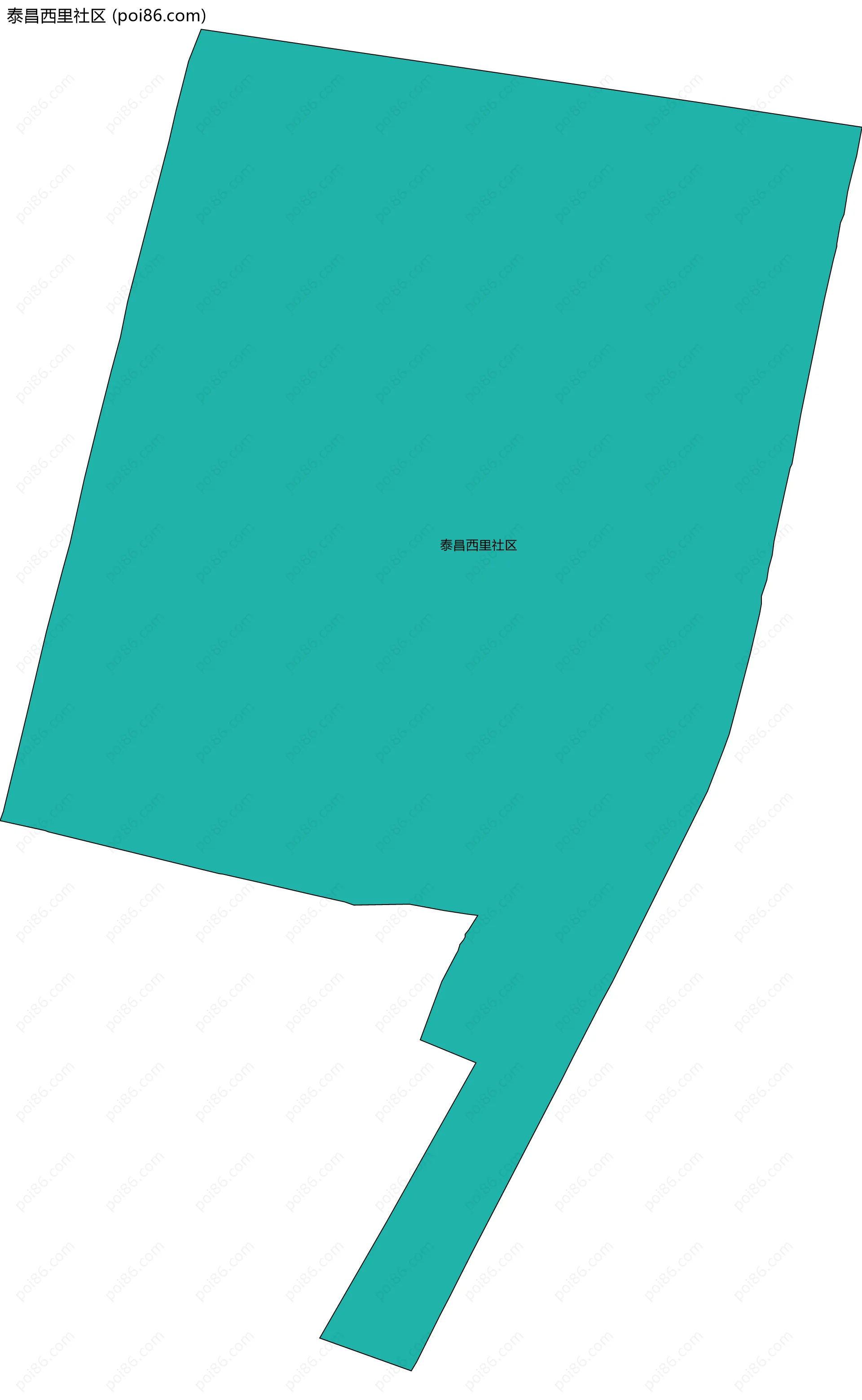 泰昌西里社区边界地图