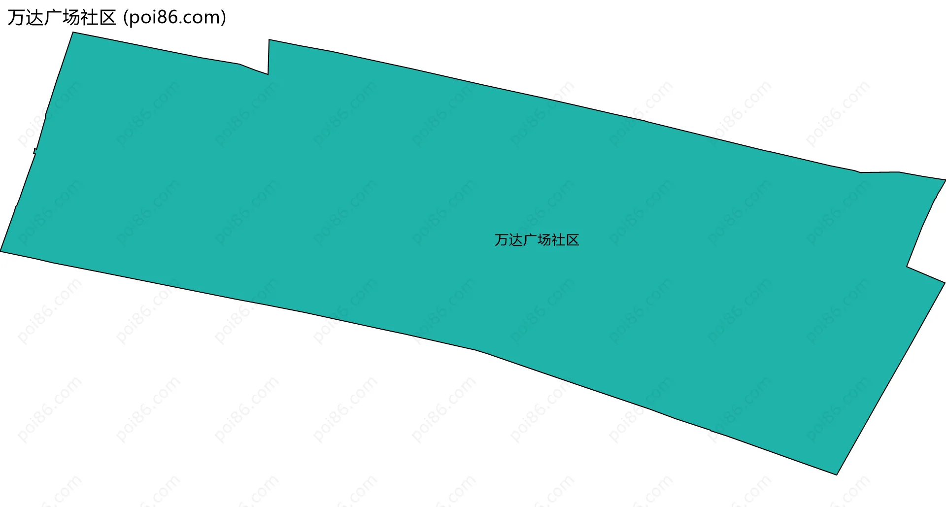 万达广场社区边界地图