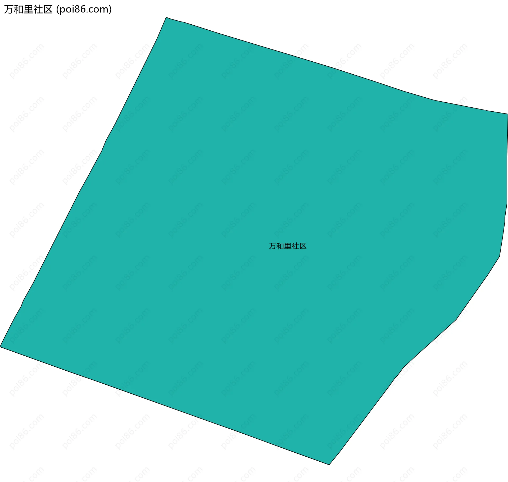 万和里社区边界地图