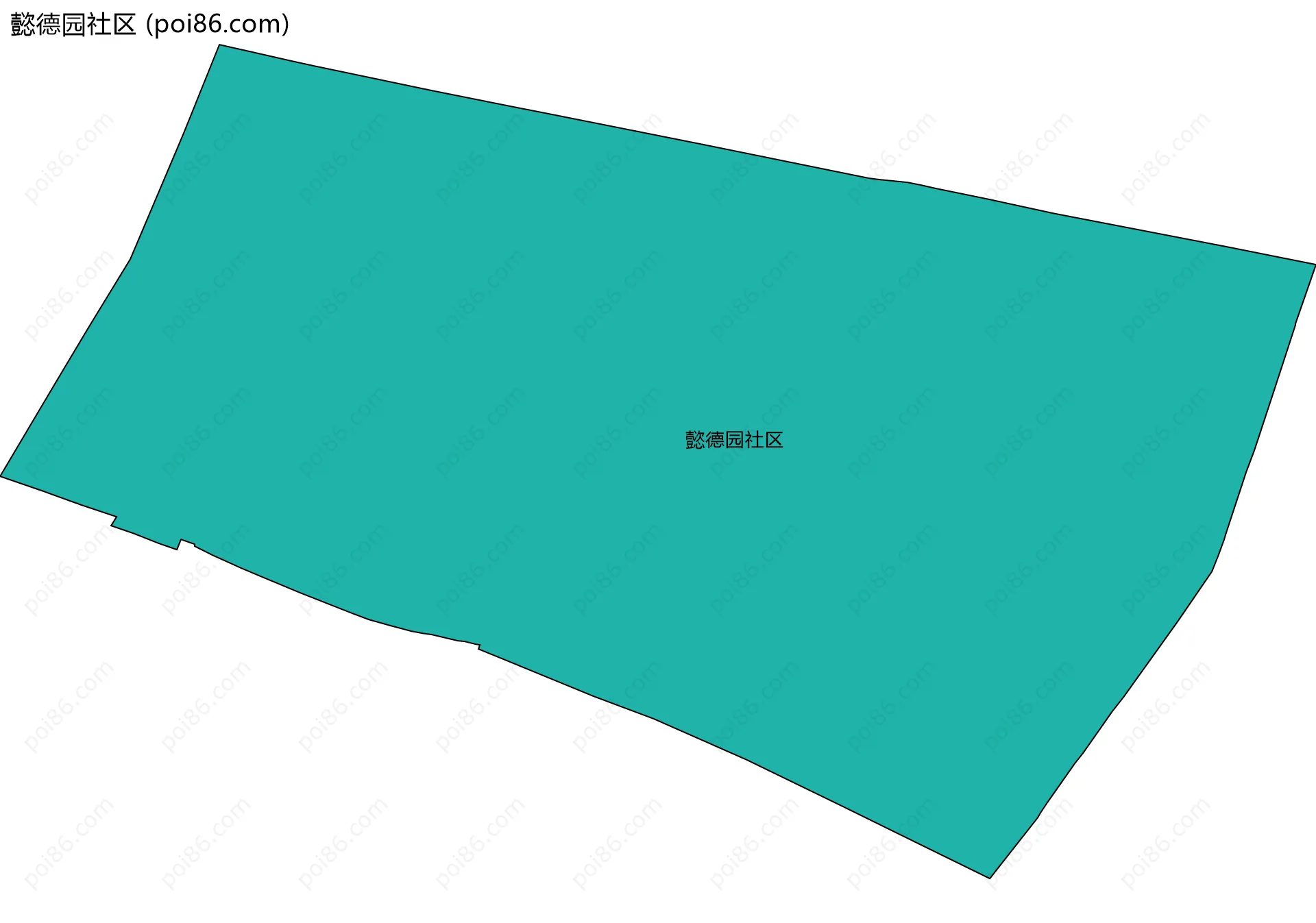 懿德园社区边界地图