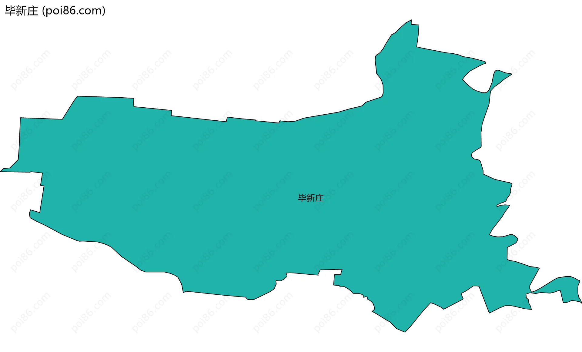 毕新庄边界地图
