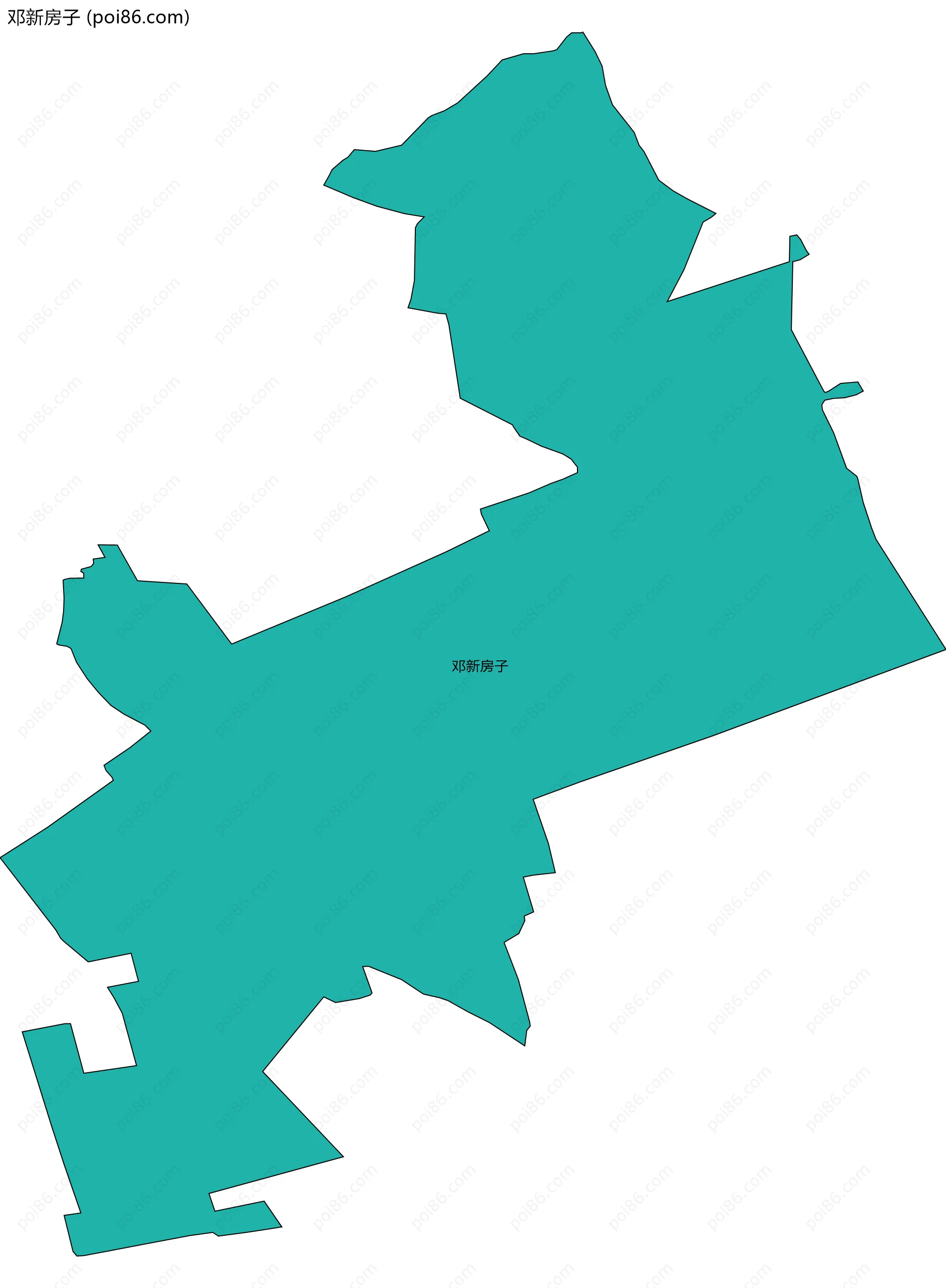 邓新房子边界地图