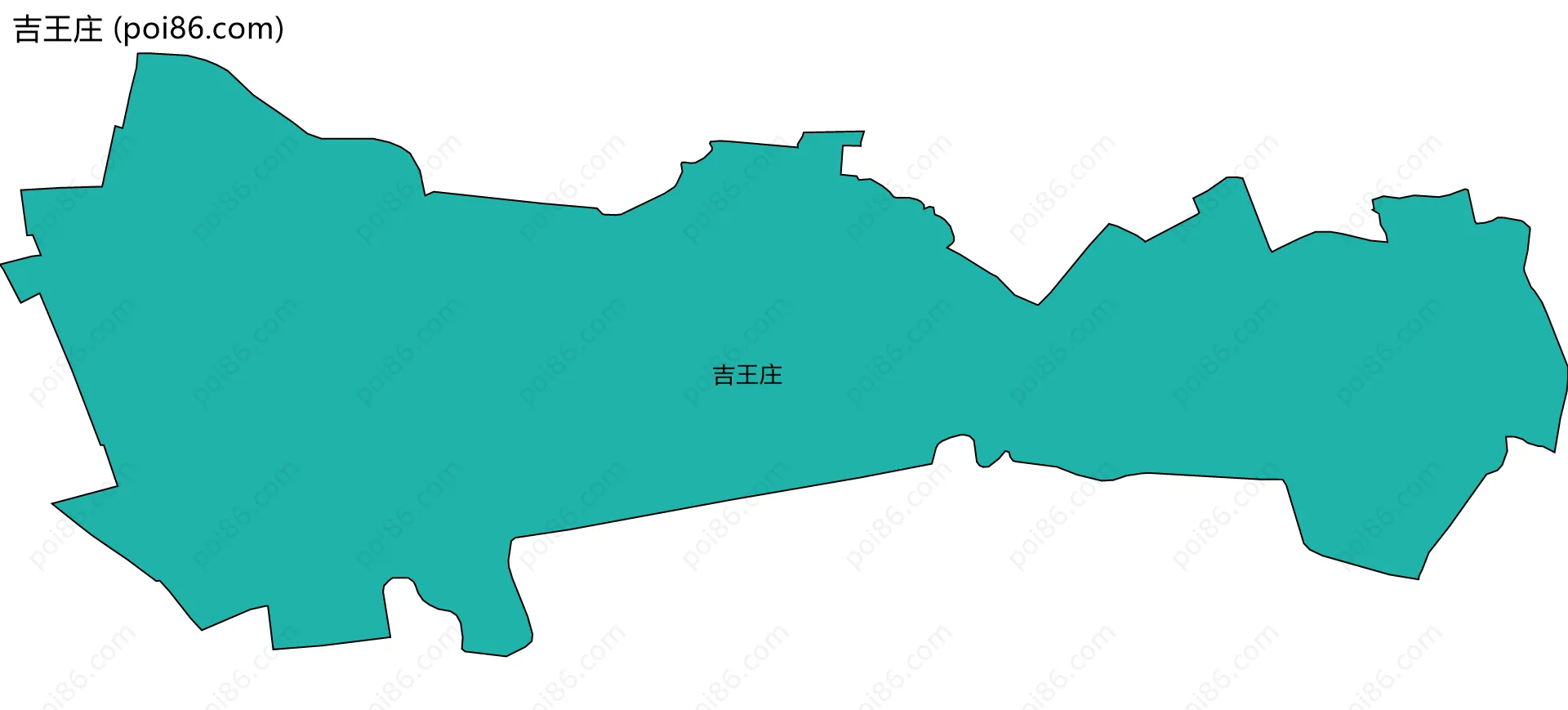 吉王庄边界地图