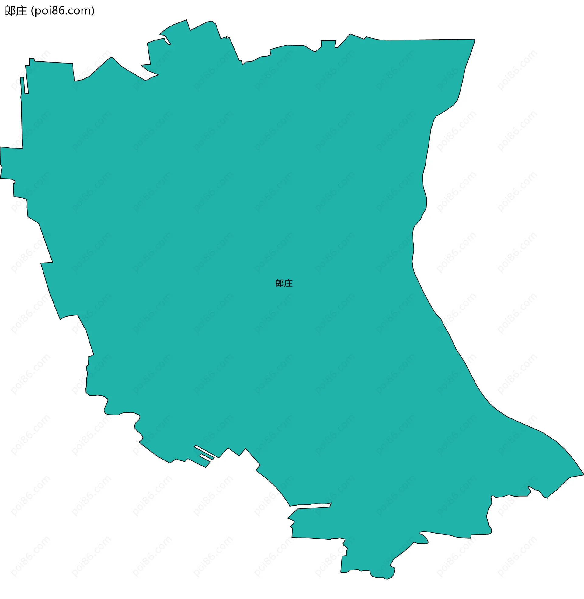 郎庄边界地图