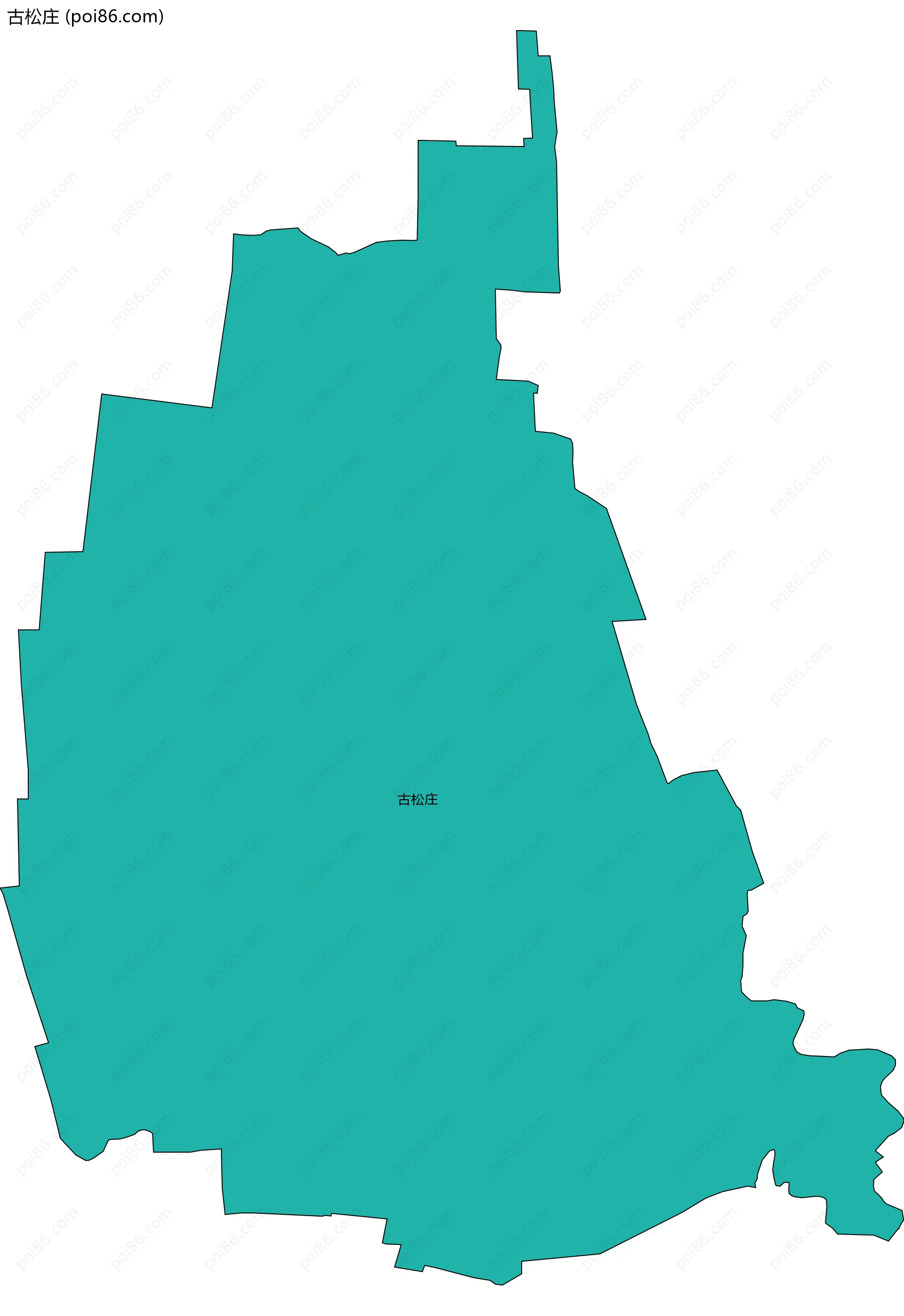 古松庄边界地图