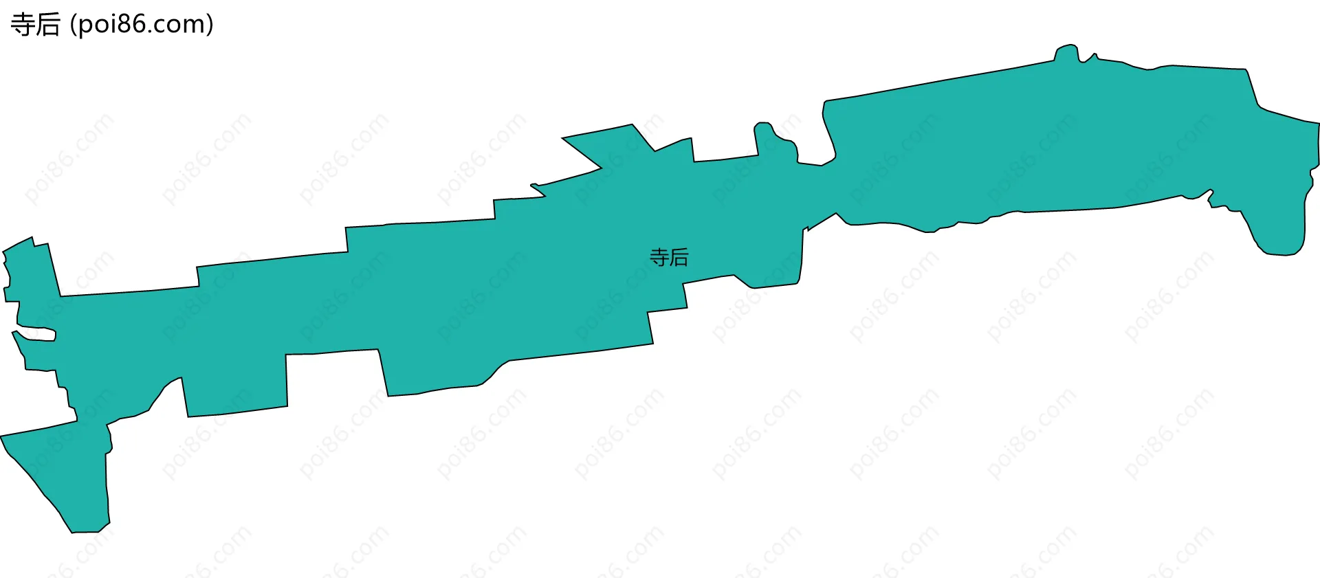 寺后边界地图