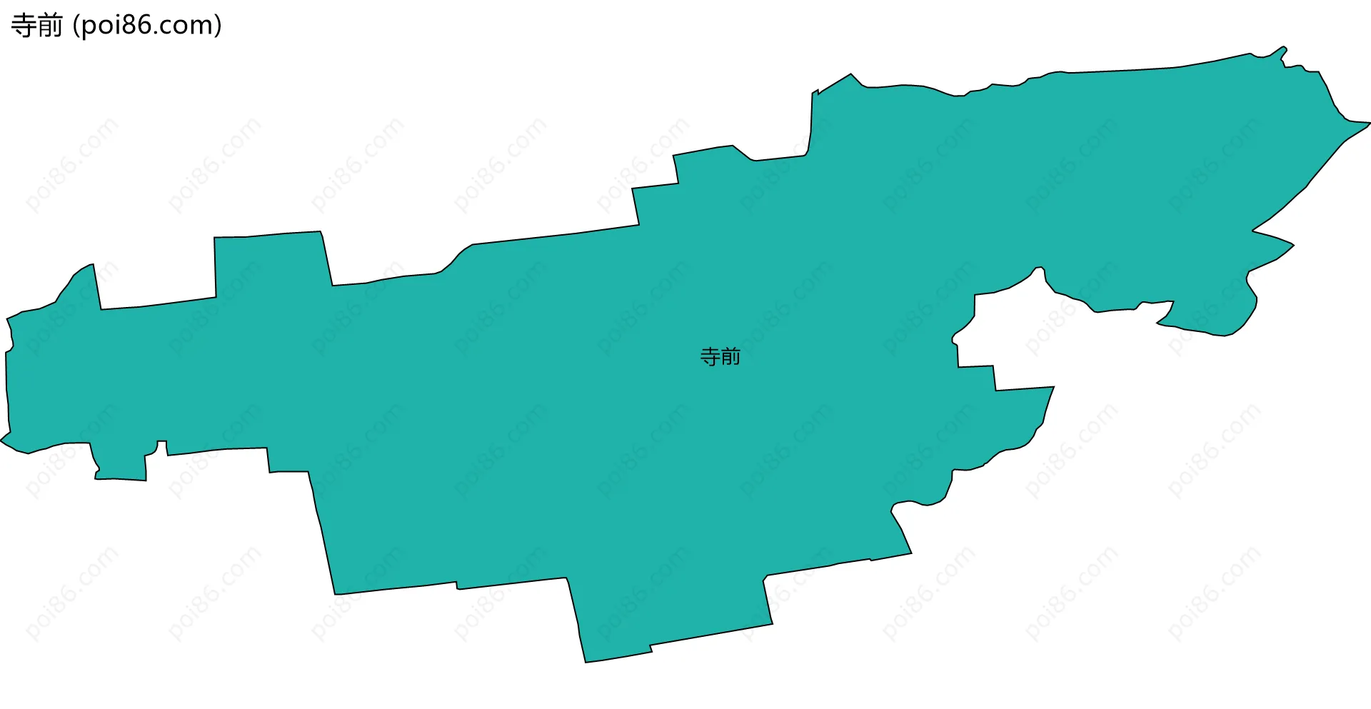 寺前边界地图