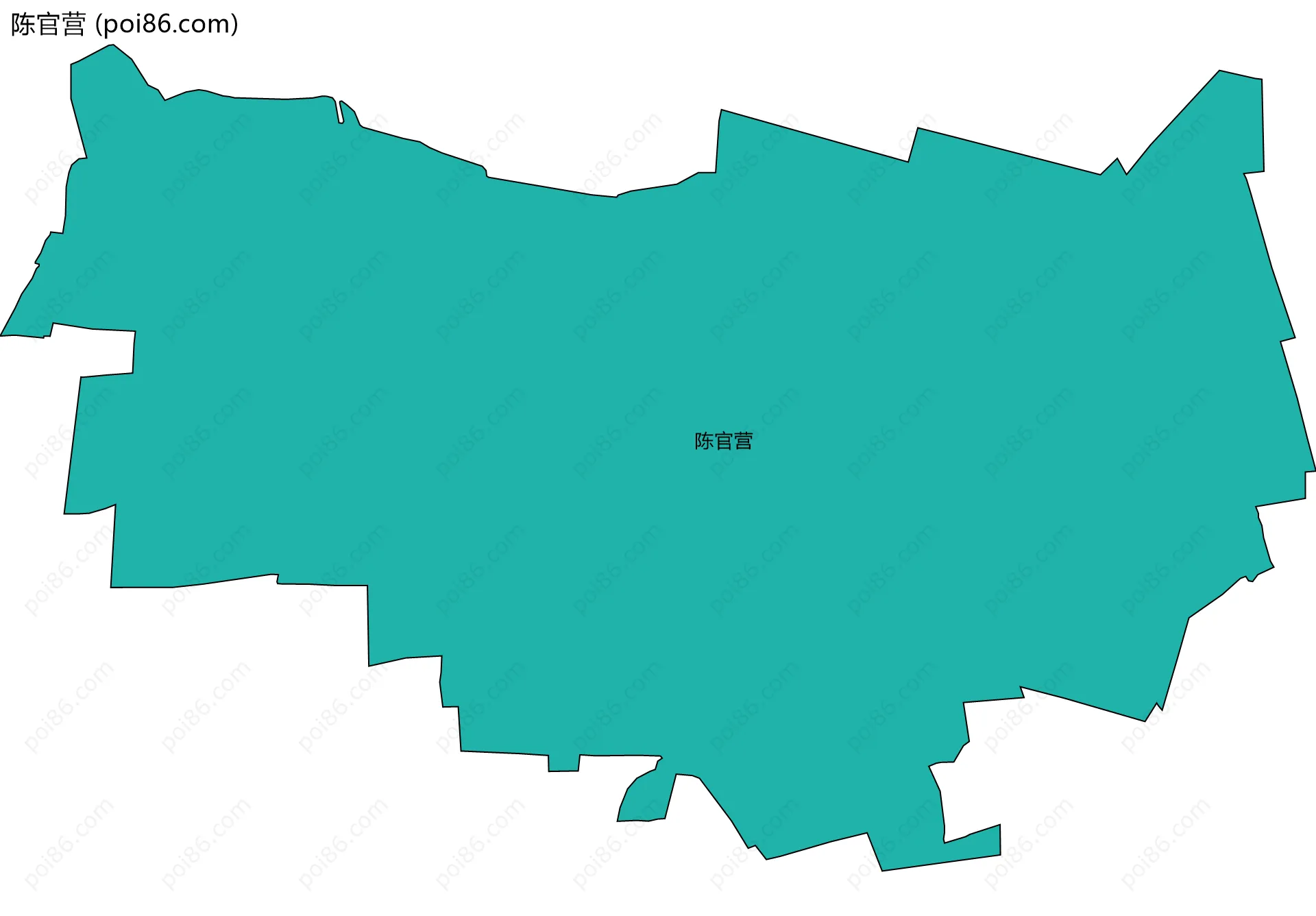 陈官营边界地图