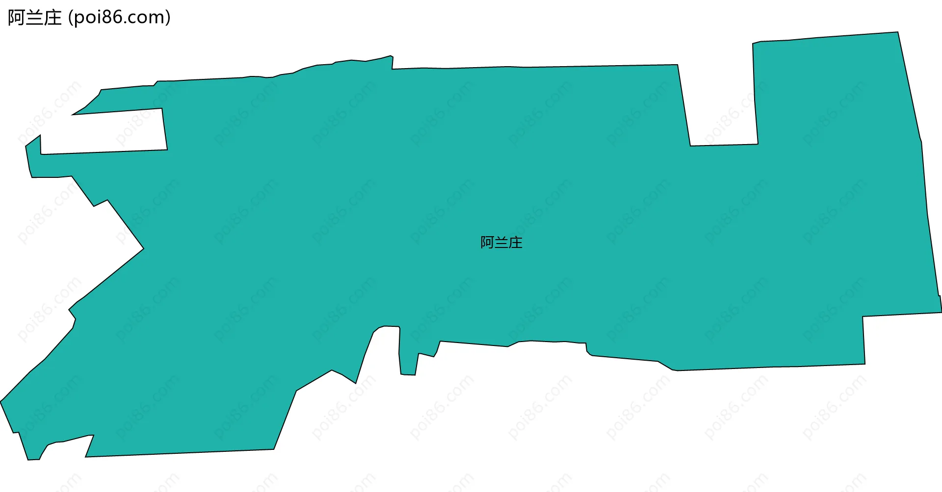 阿兰庄边界地图